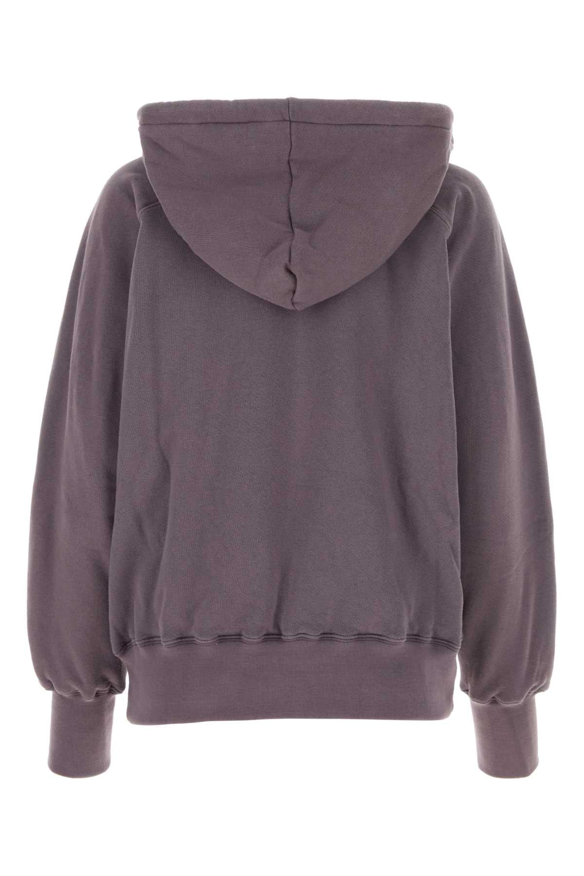 Maison Margiela Women Purple Cotton Sweatshirt