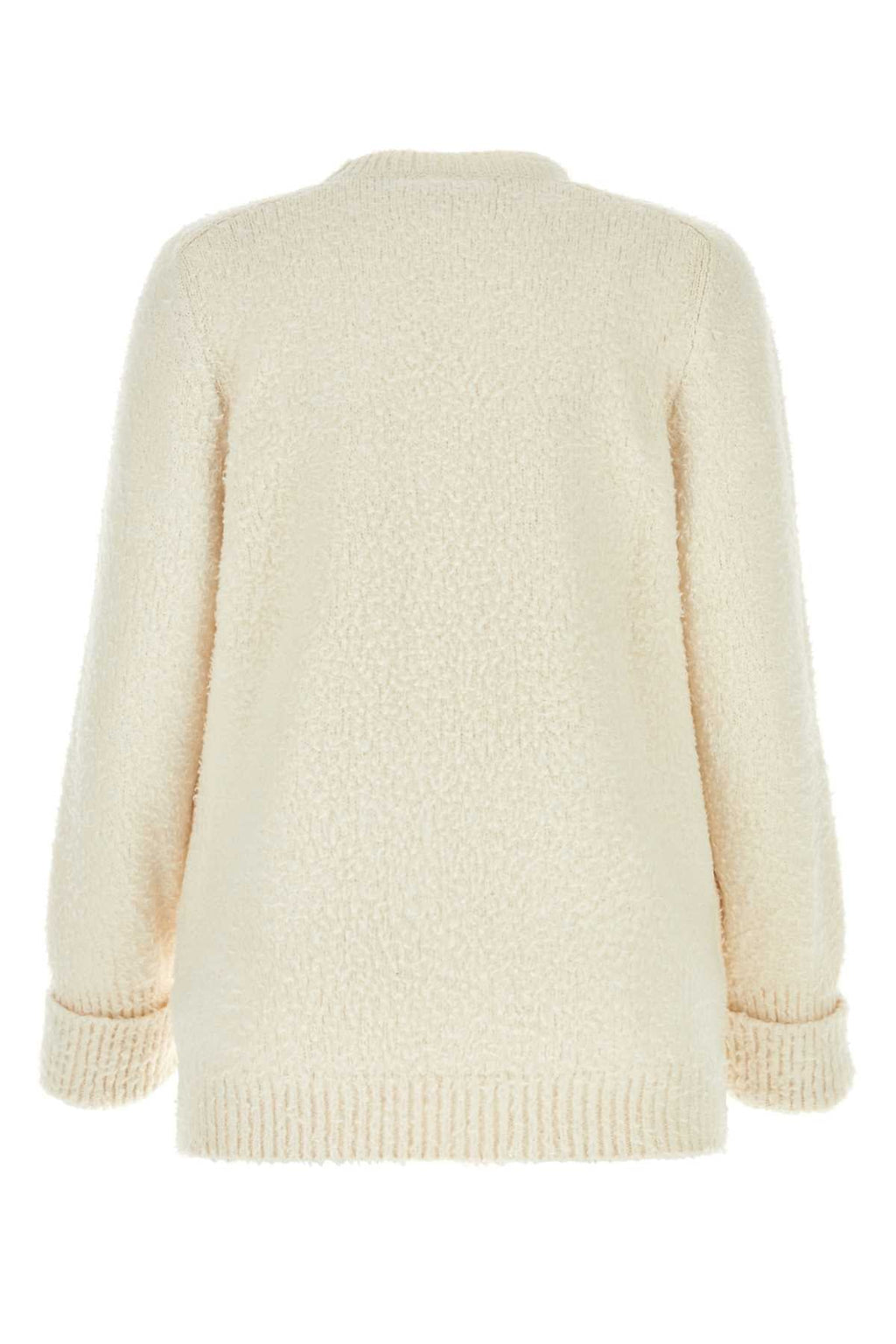 Maison Margiela Women Ivory Cotton Blend Sweater