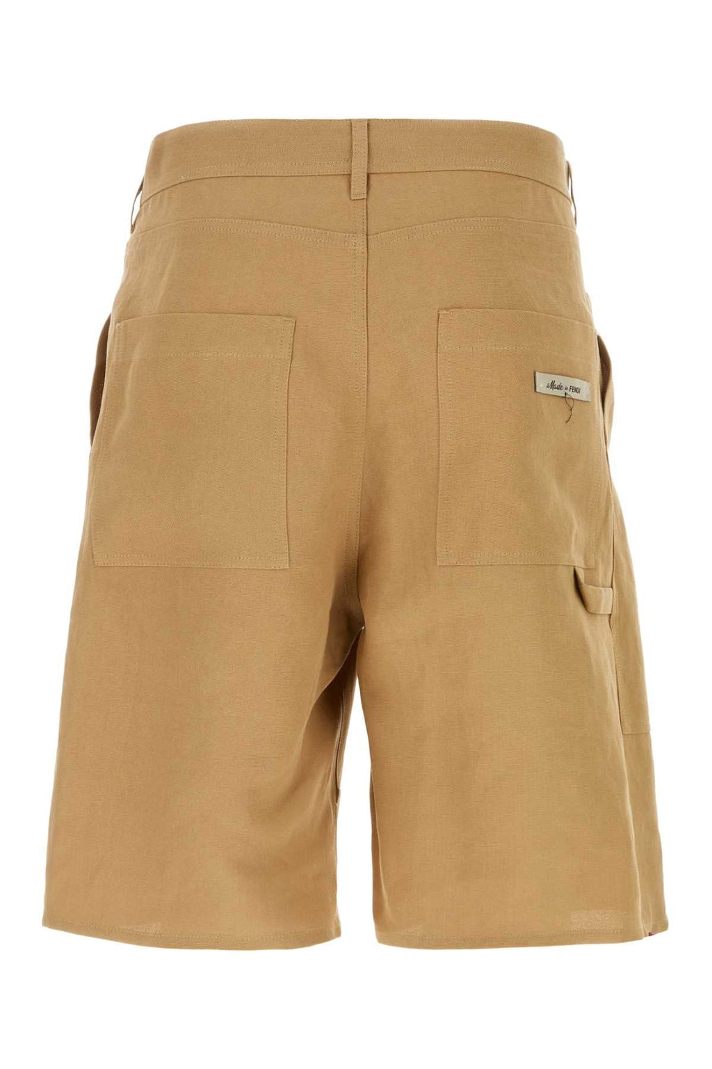 Fendi Men Camel Paper Bermuda Shorts