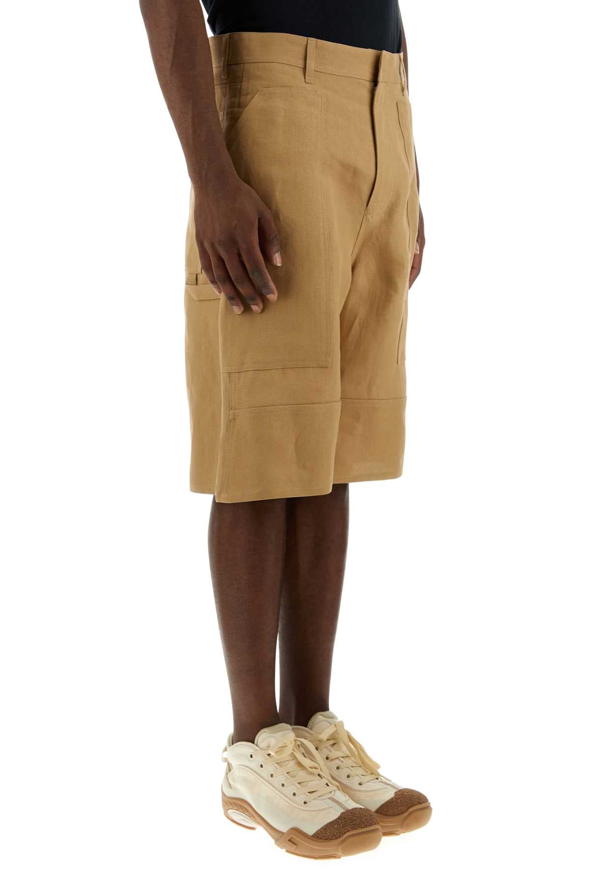 Fendi Men Camel Paper Bermuda Shorts