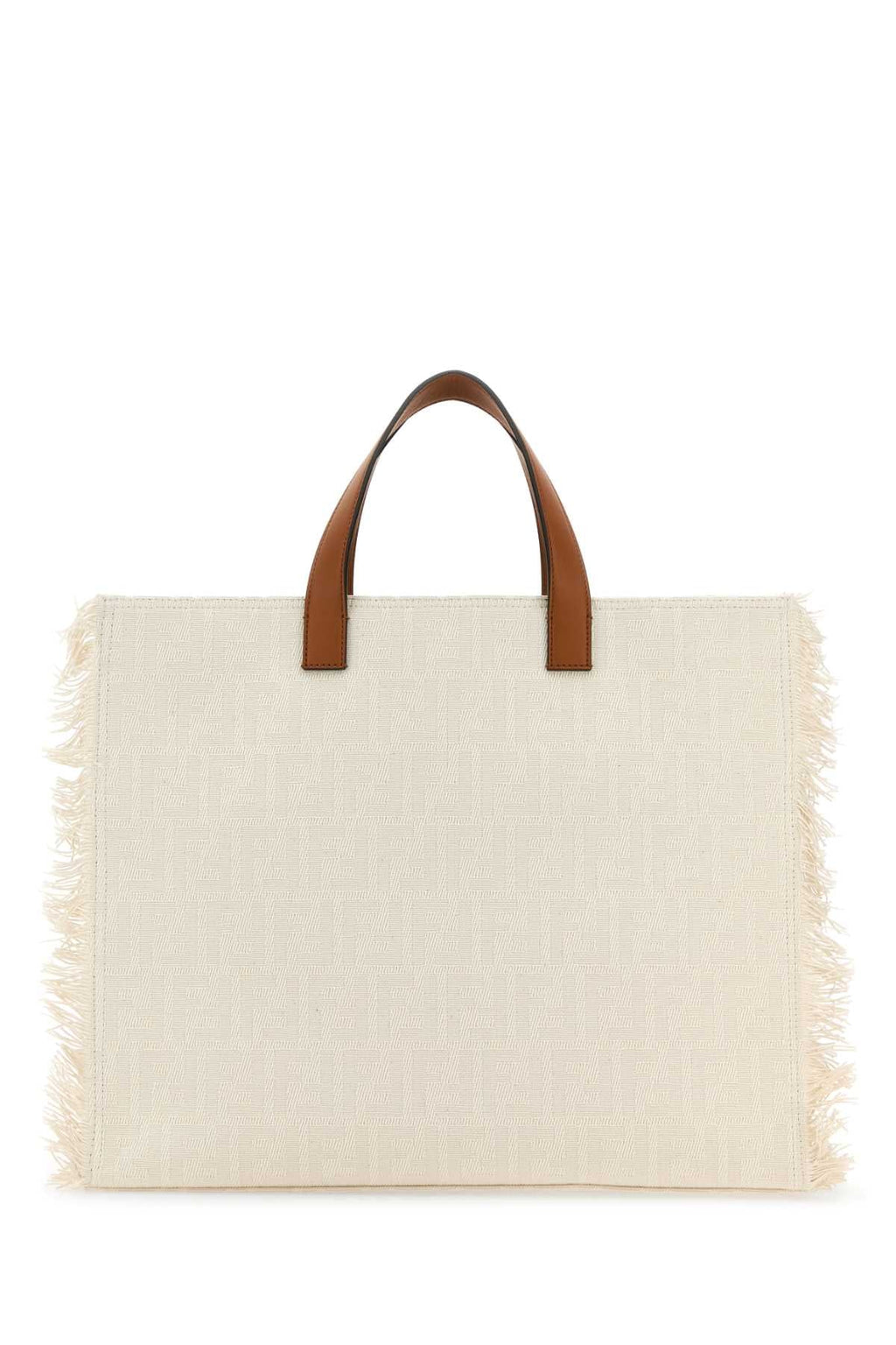 Fendi Men Embroidered Jacquard Ff Shopper Shopping Bag