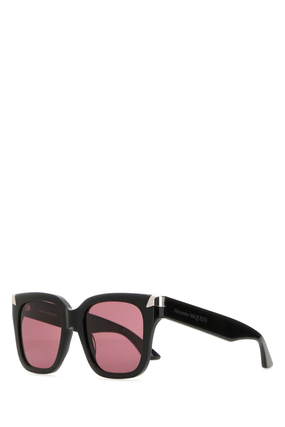 Alexander Mcqueen Women Black Acetate Punk Rivet Sunglasses