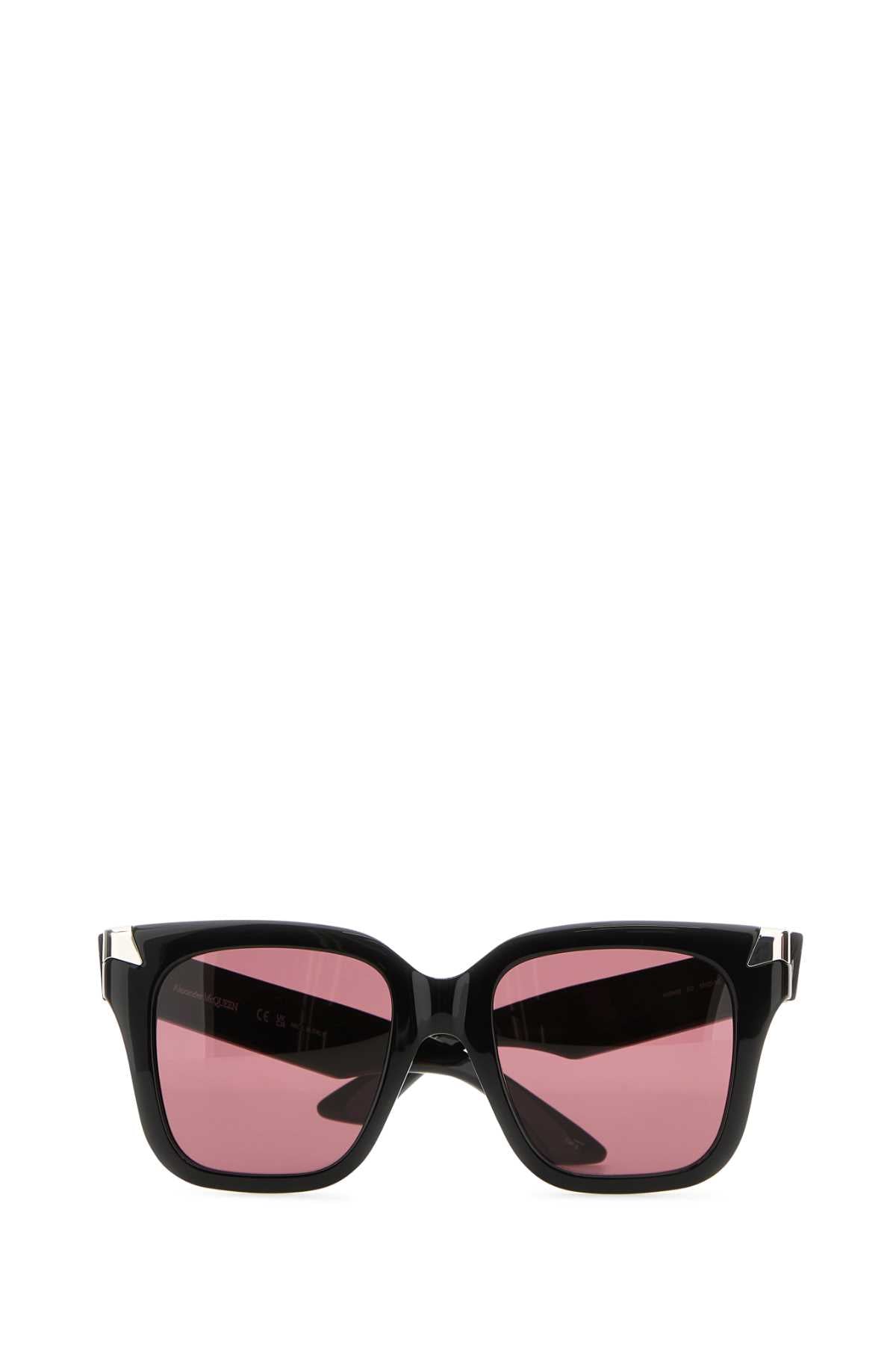 Alexander Mcqueen Women Black Acetate Punk Rivet Sunglasses