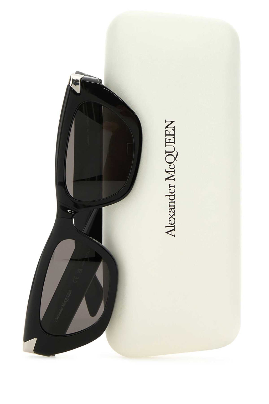 Alexander Mcqueen Women Black Acetate Punk Rivet Sunglasses