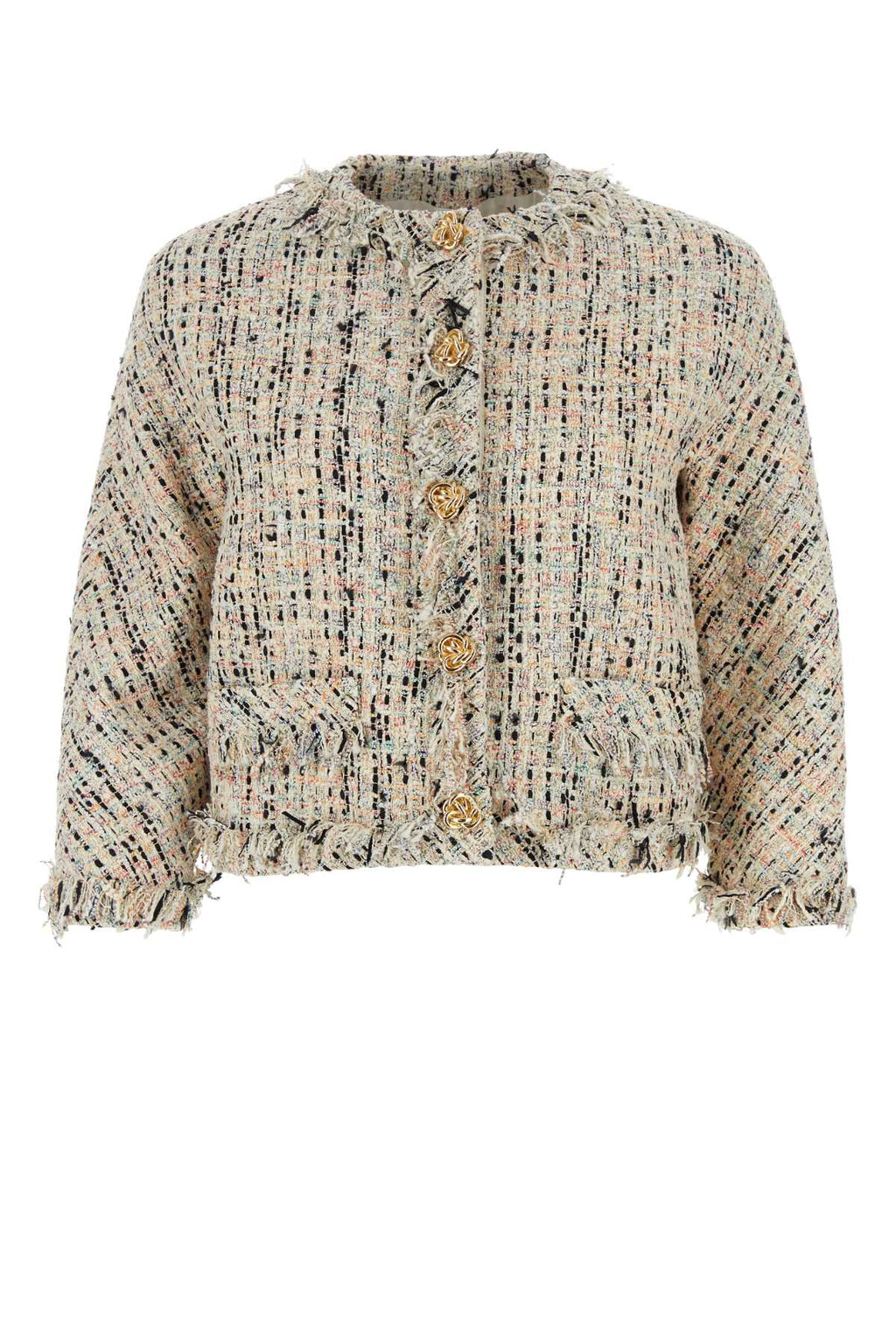 Alexander Mcqueen Women Multicolor Tweed Blazer