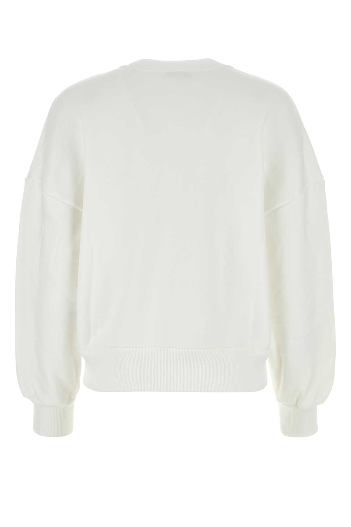 Alexander Mcqueen Women White Cotton Sweatshirt