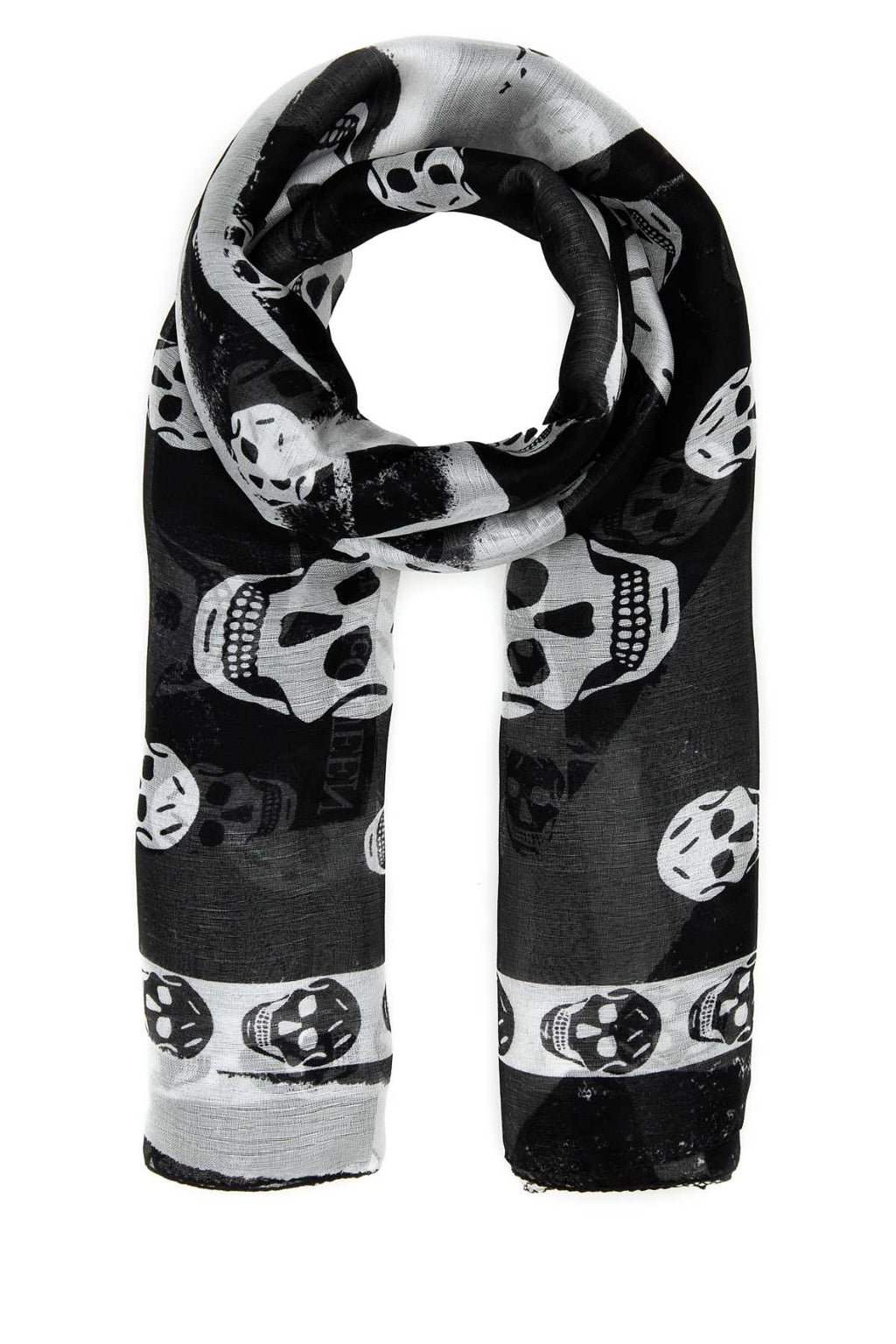 Alexander Mcqueen Women Printed Silk Foulard