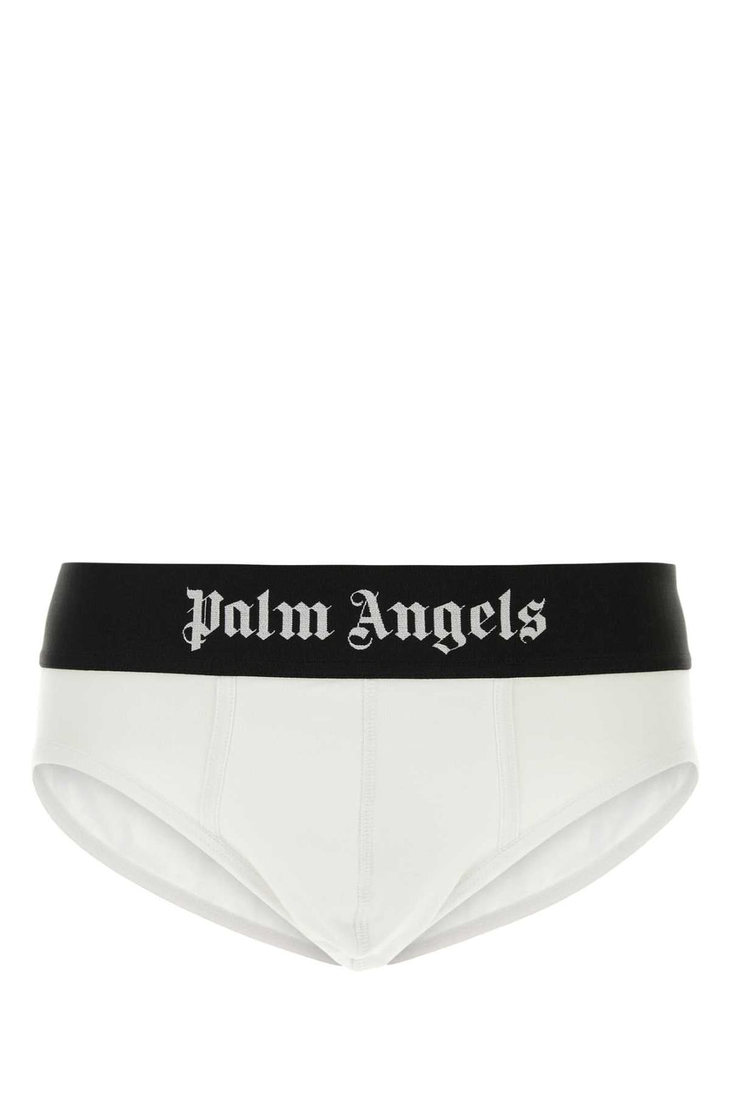 Palm Angels Men White Stretch Cotton Brief Set