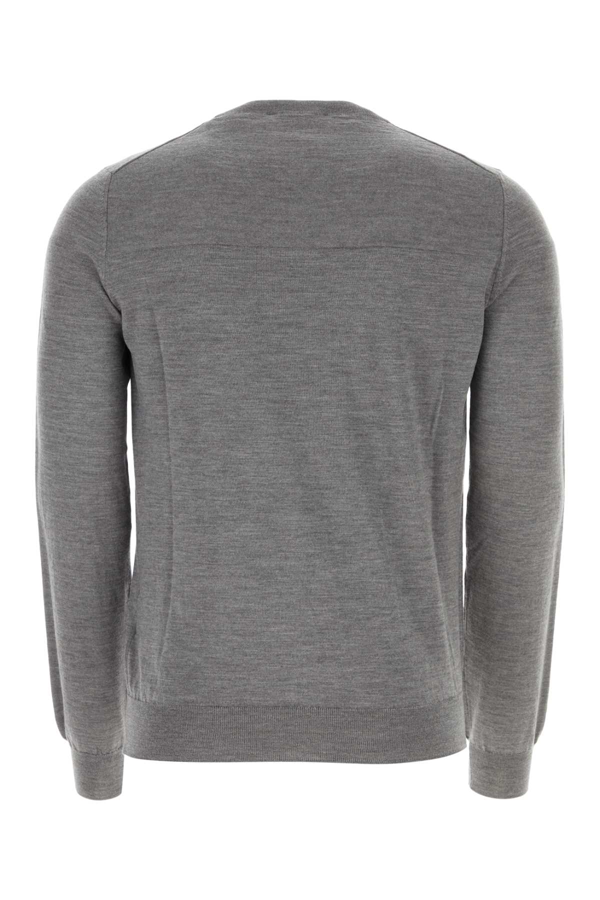 Jil Sander Men Grey Wool Sweater