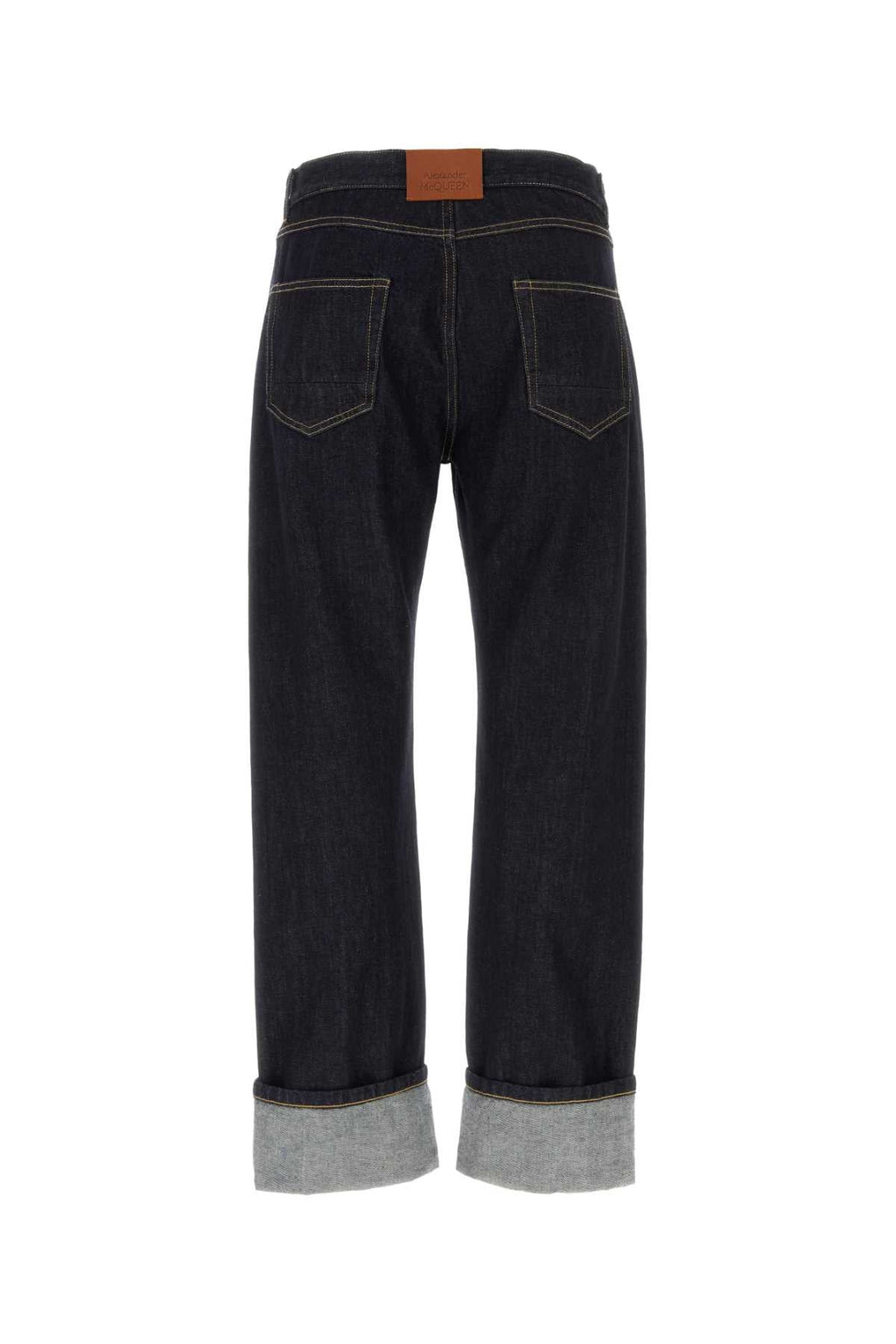 Alexander Mcqueen Men Dark Blue Denim Jeans