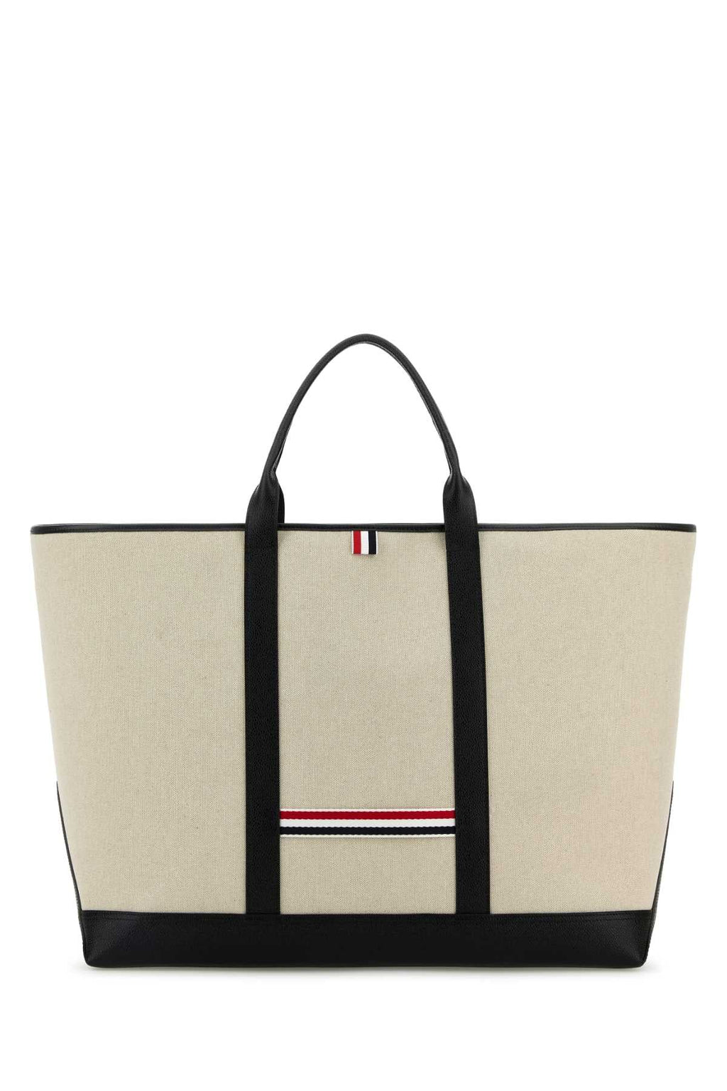 Thom Browne Men Sand Canvas Travel Bag