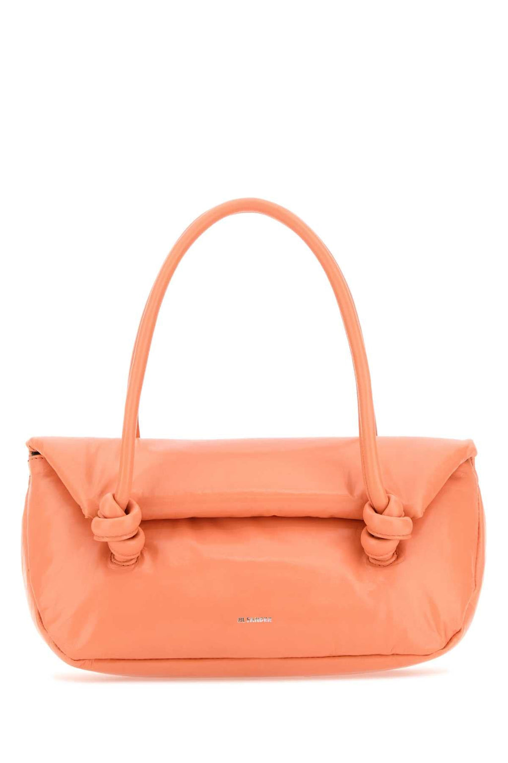 Jil Sander Women Peach Leather Small Knot Handle Handbag