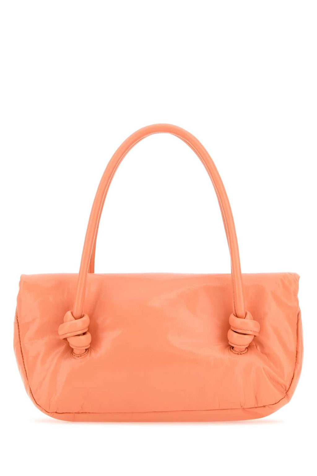 Jil Sander Women Peach Leather Small Knot Handle Handbag