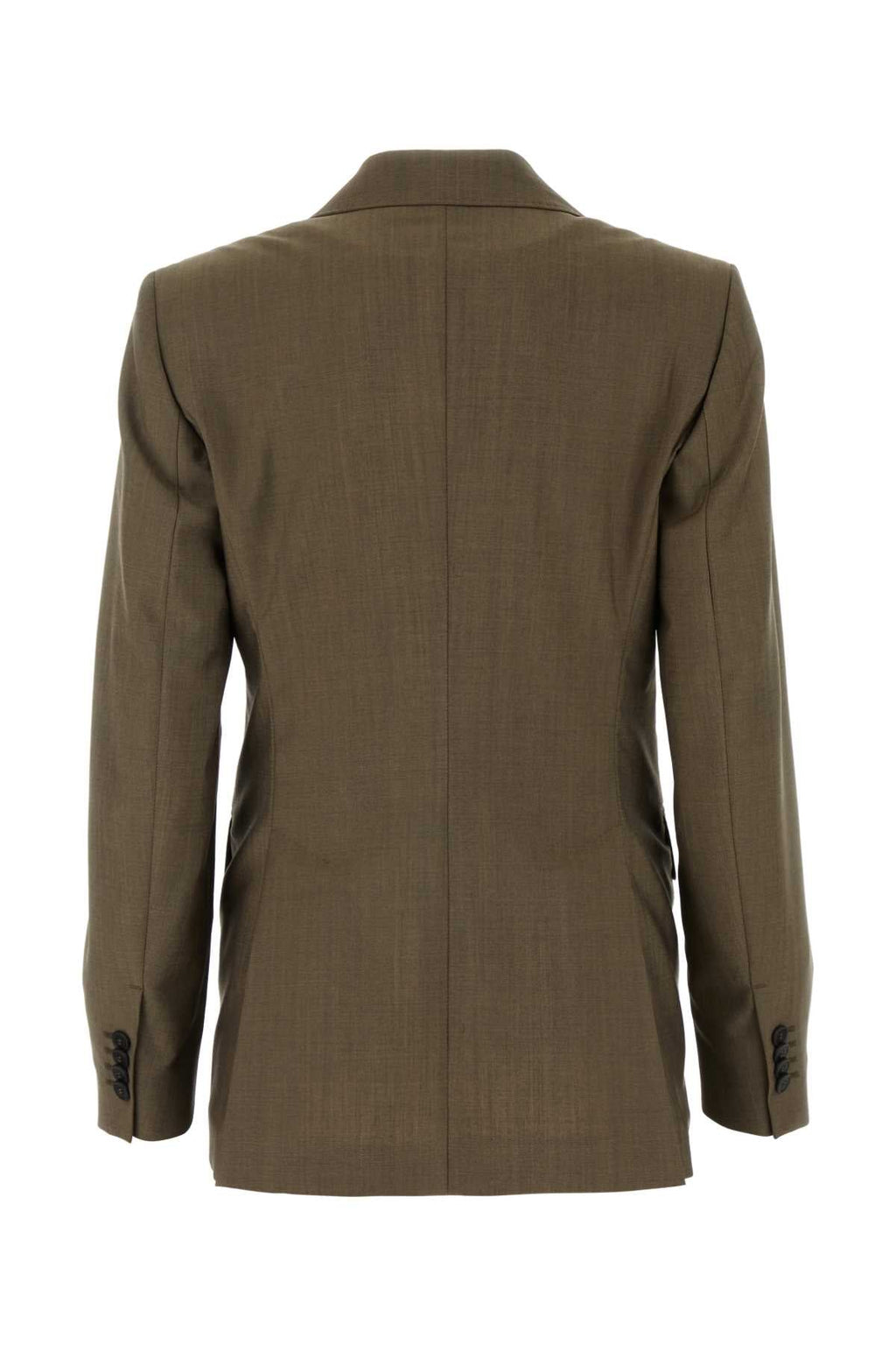 Max Mara Women Mud Wool Blend Apice Blazer