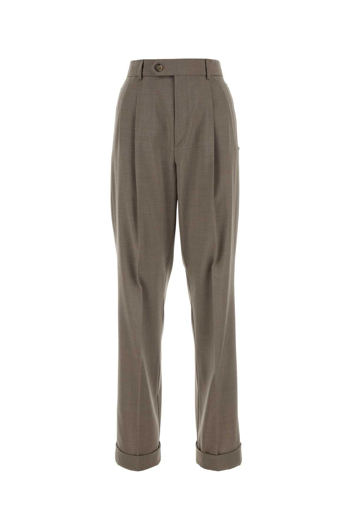 Sportmax Women Cappuccino Wool Ferito Pant