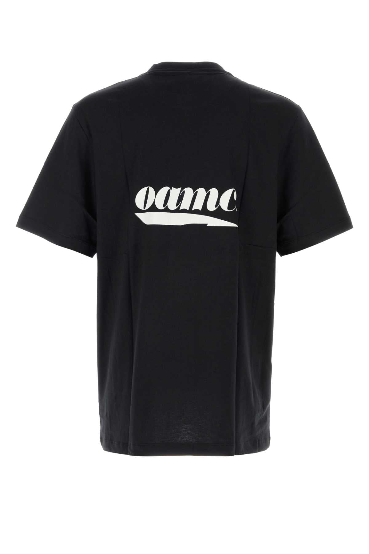 Oamc Men Black Cotton T-Shirt