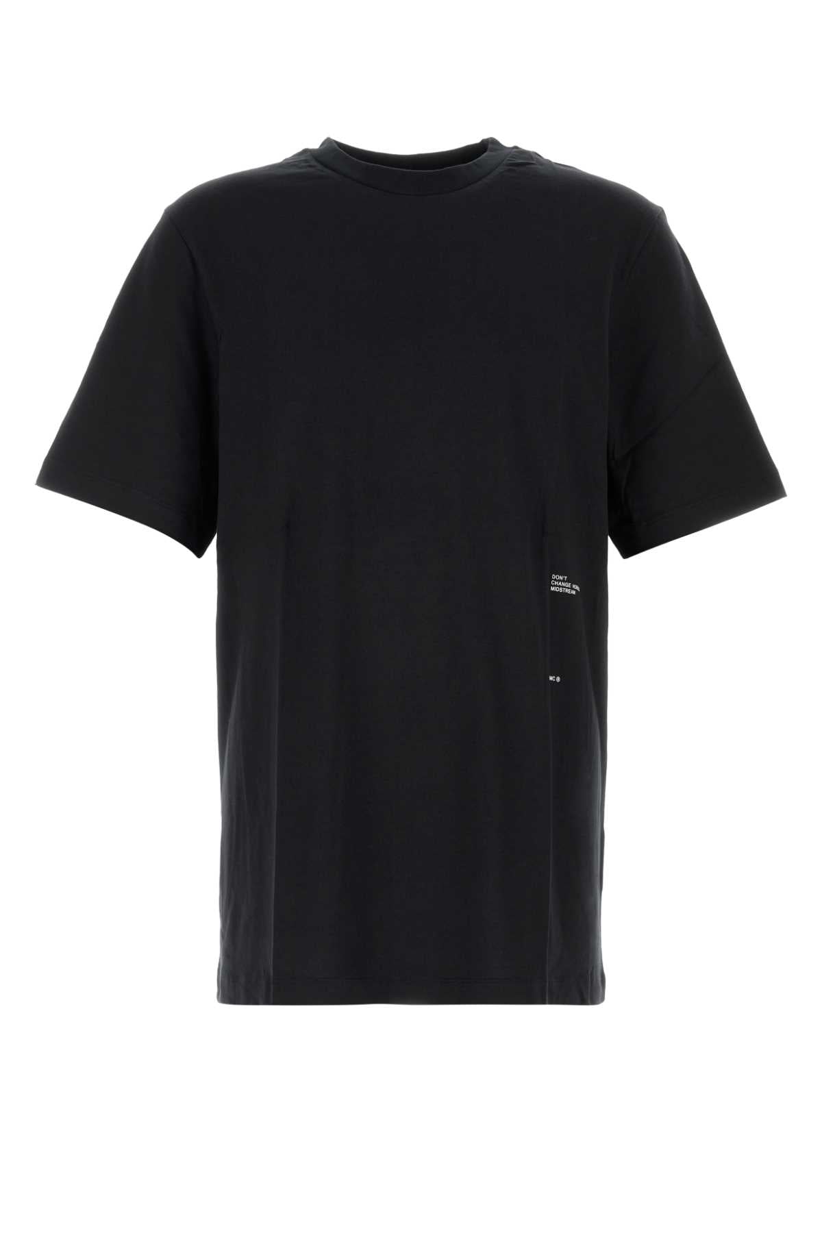 Oamc Men Black Cotton T-Shirt