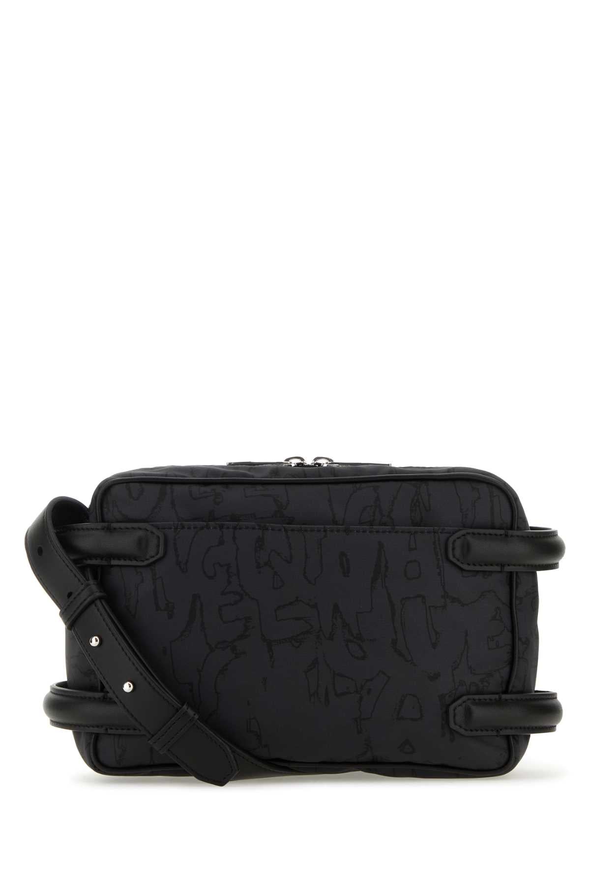 Alexander Mcqueen Men Black Nylon Harness Crossbody Bag