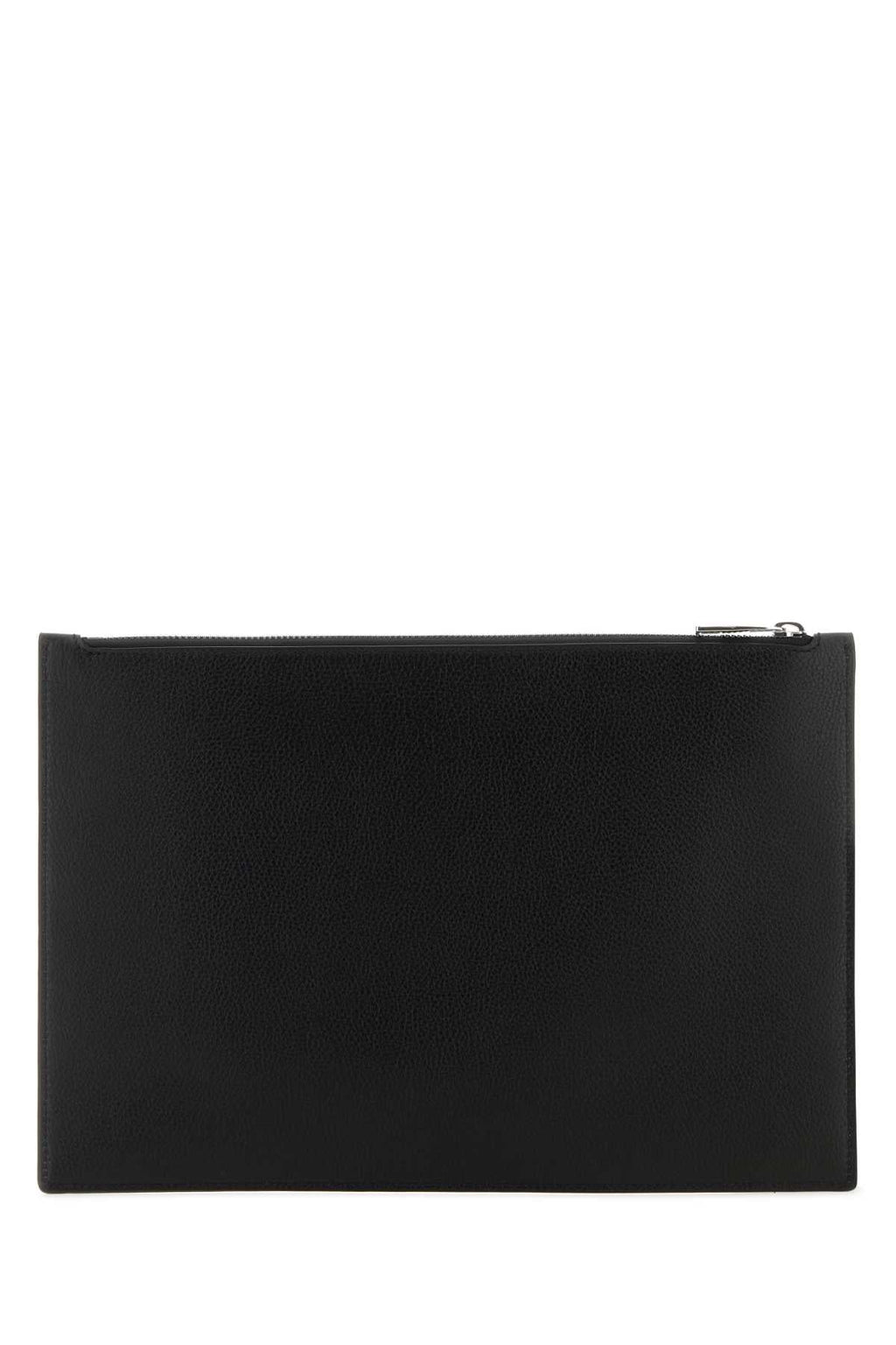Alexander Mcqueen Men Black Leather Clutch