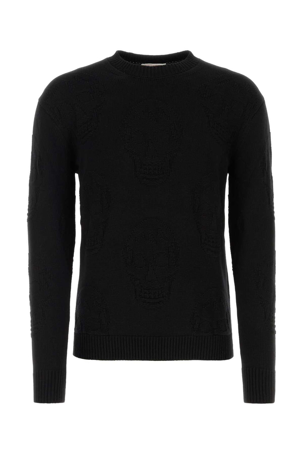 Alexander Mcqueen Men Black Cotton Sweater