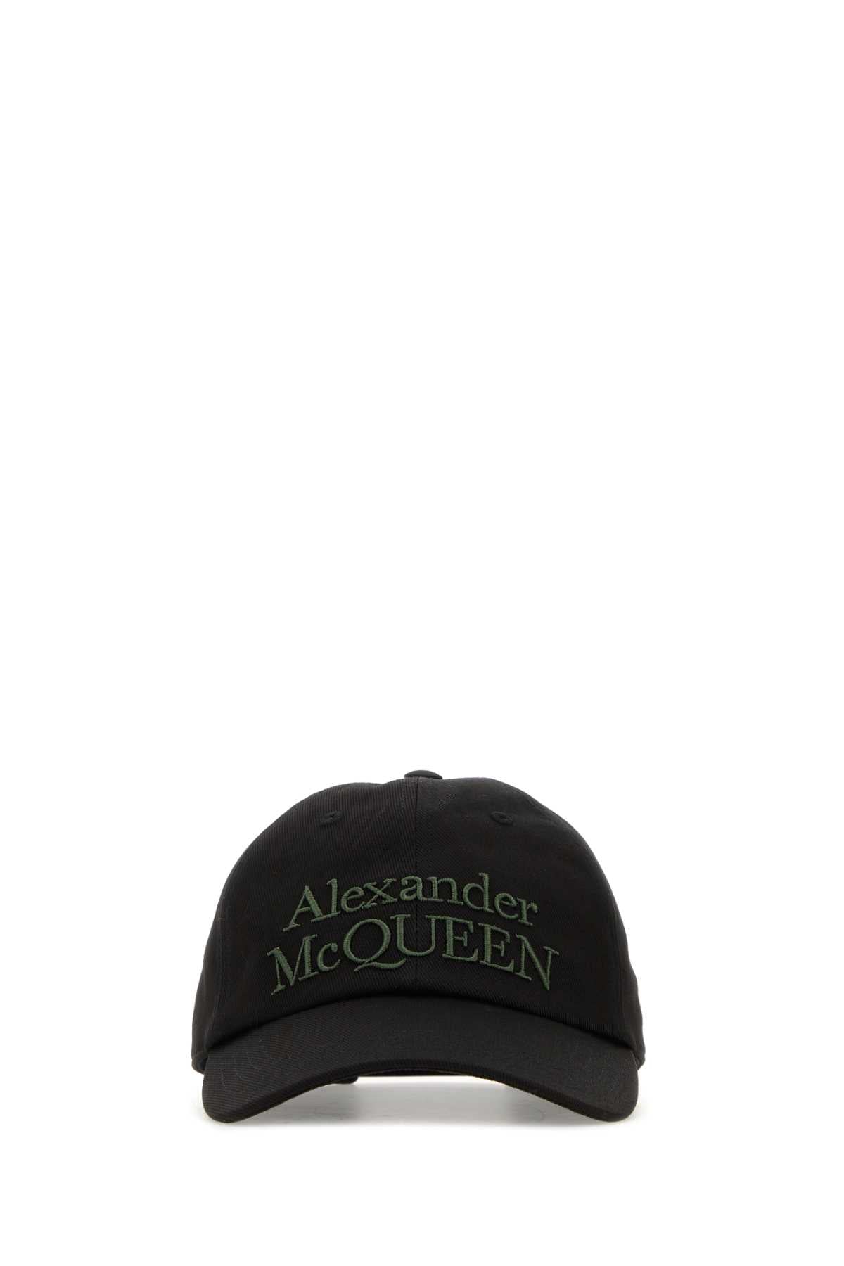 Alexander Mcqueen Men Black Cotton Baseball Cap