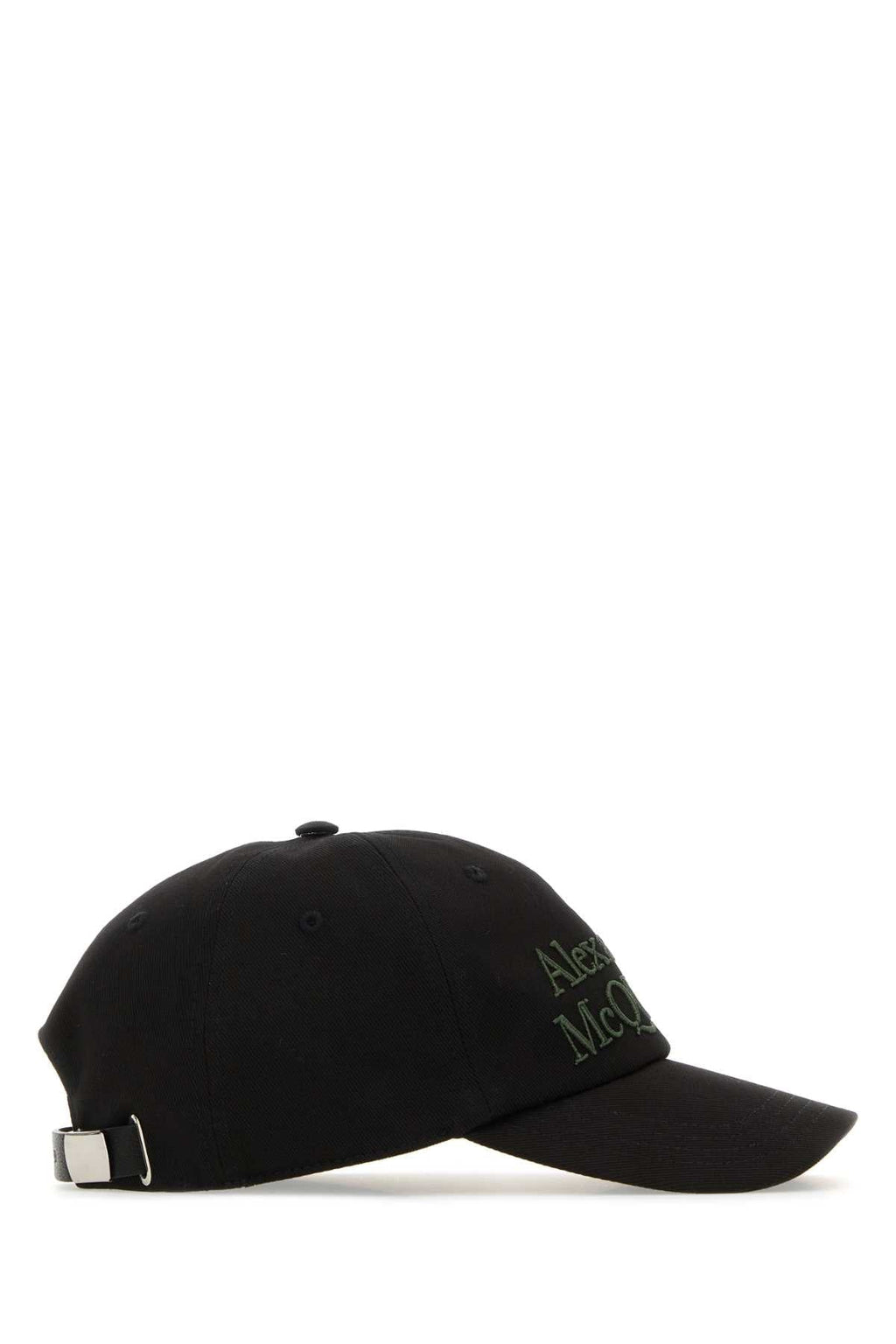Alexander Mcqueen Men Black Cotton Baseball Cap