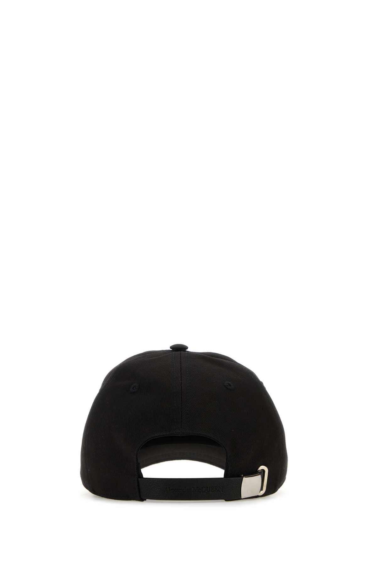 Alexander Mcqueen Men Black Cotton Baseball Cap