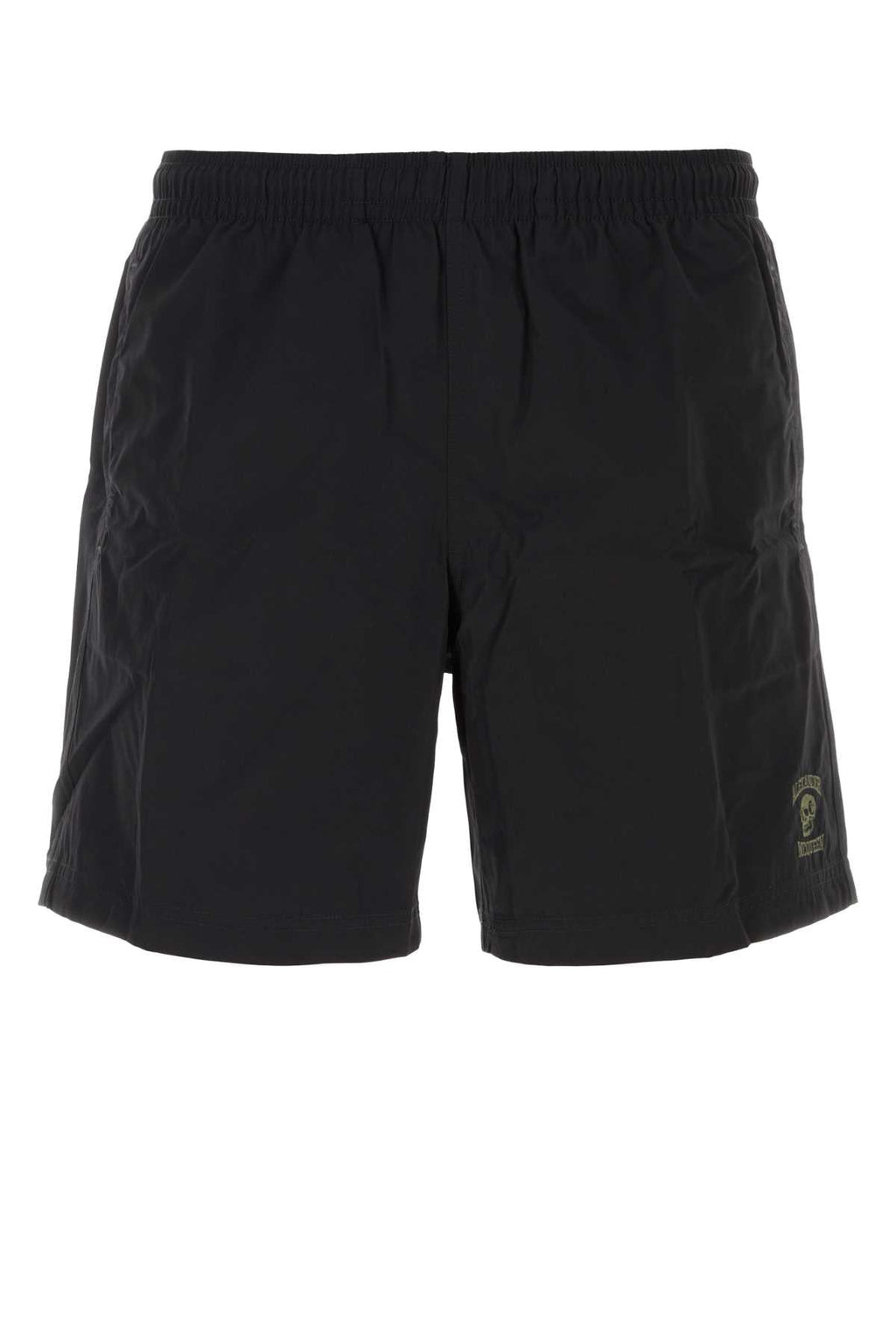 Alexander Mcqueen Men Black Nylon Swimming Shorts
