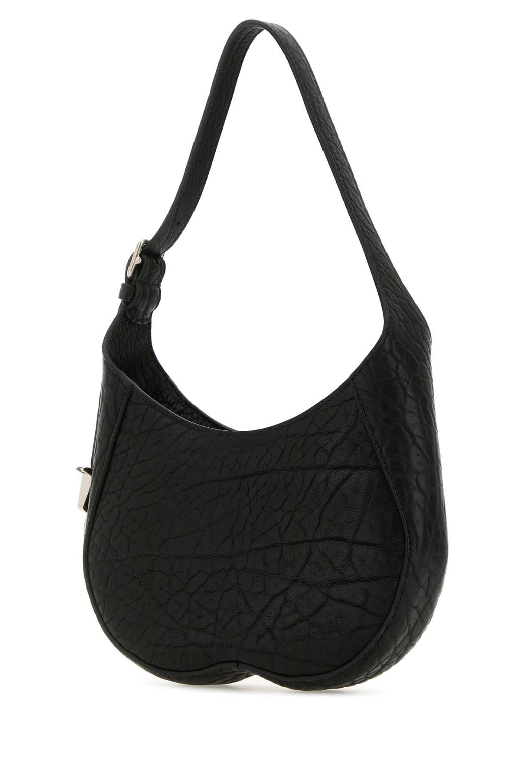 Burberry Women Black Leather Small Chess Shoulder Bag