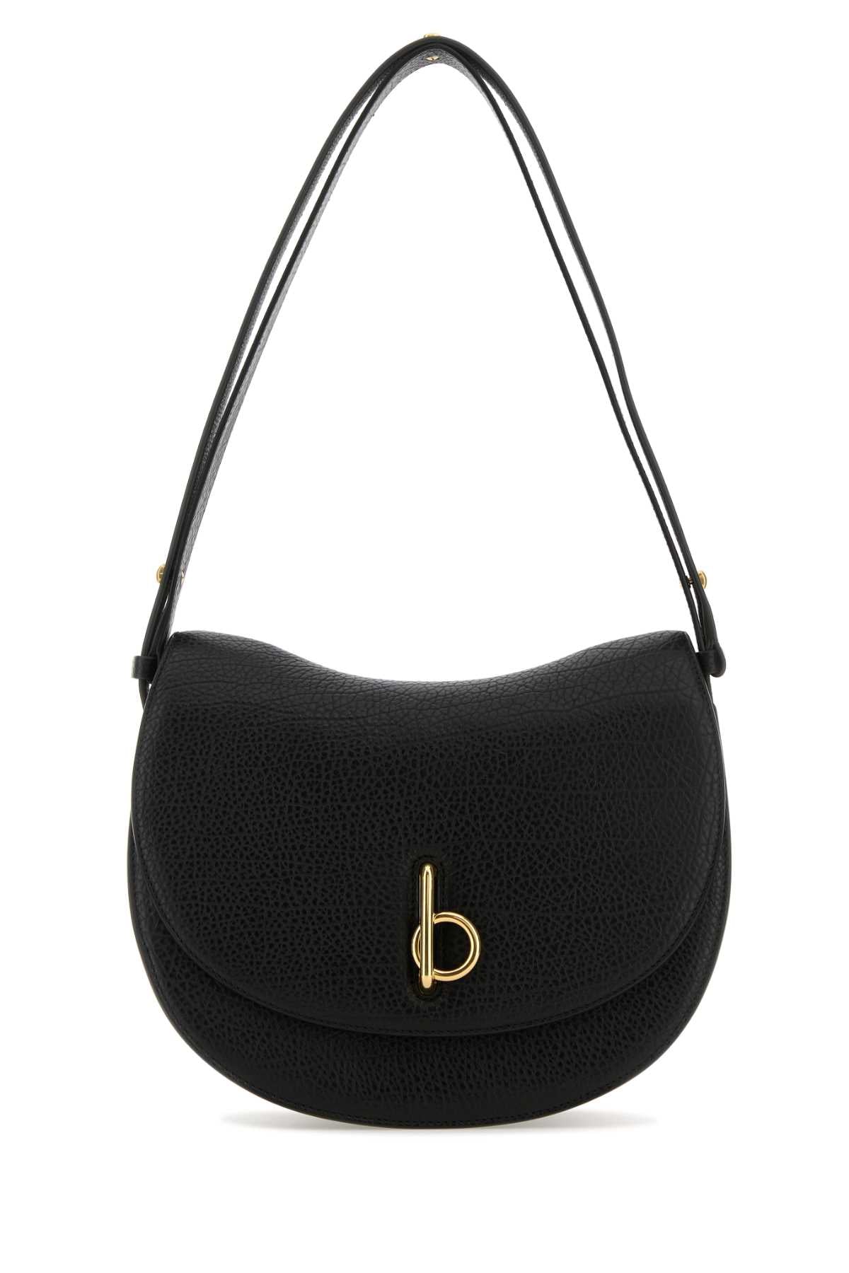Burberry Women Black Leather Medium Rocking Horse Shoulder Bag