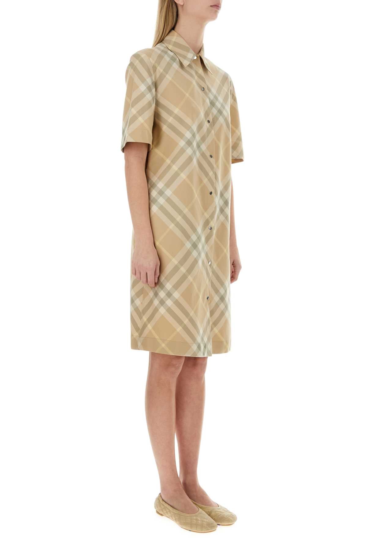 Burberry Women Embroidered Cotton Shirt Dress