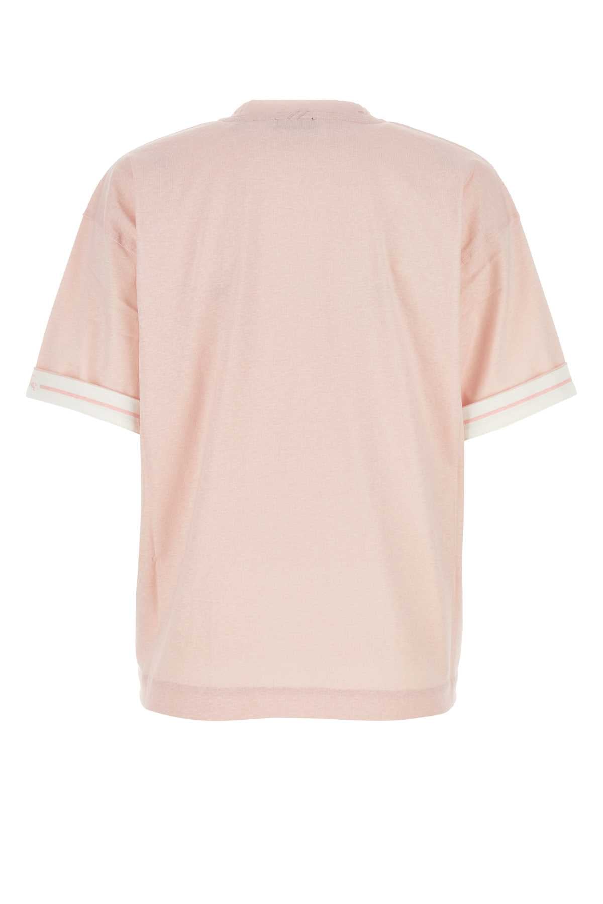 Burberry Women Pink Cotton Oversize T-Shirt