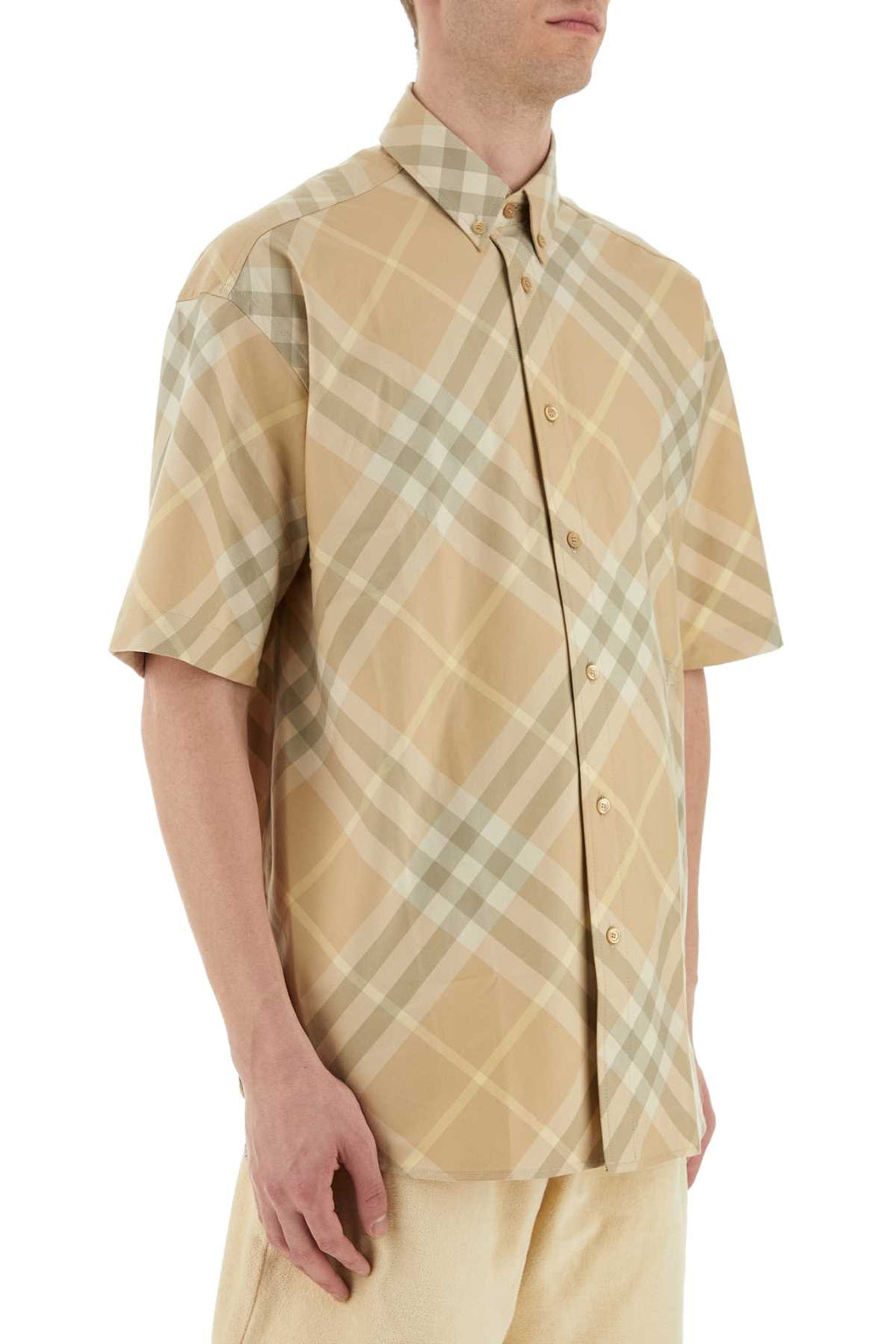 Burberry Men Printed Cotton Shirt