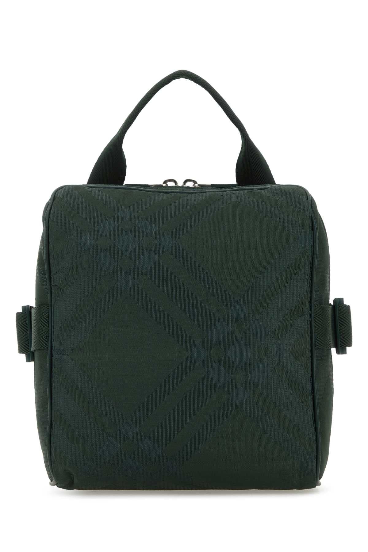 Burberry Men Bottle Green Fabric Crossbody Bag