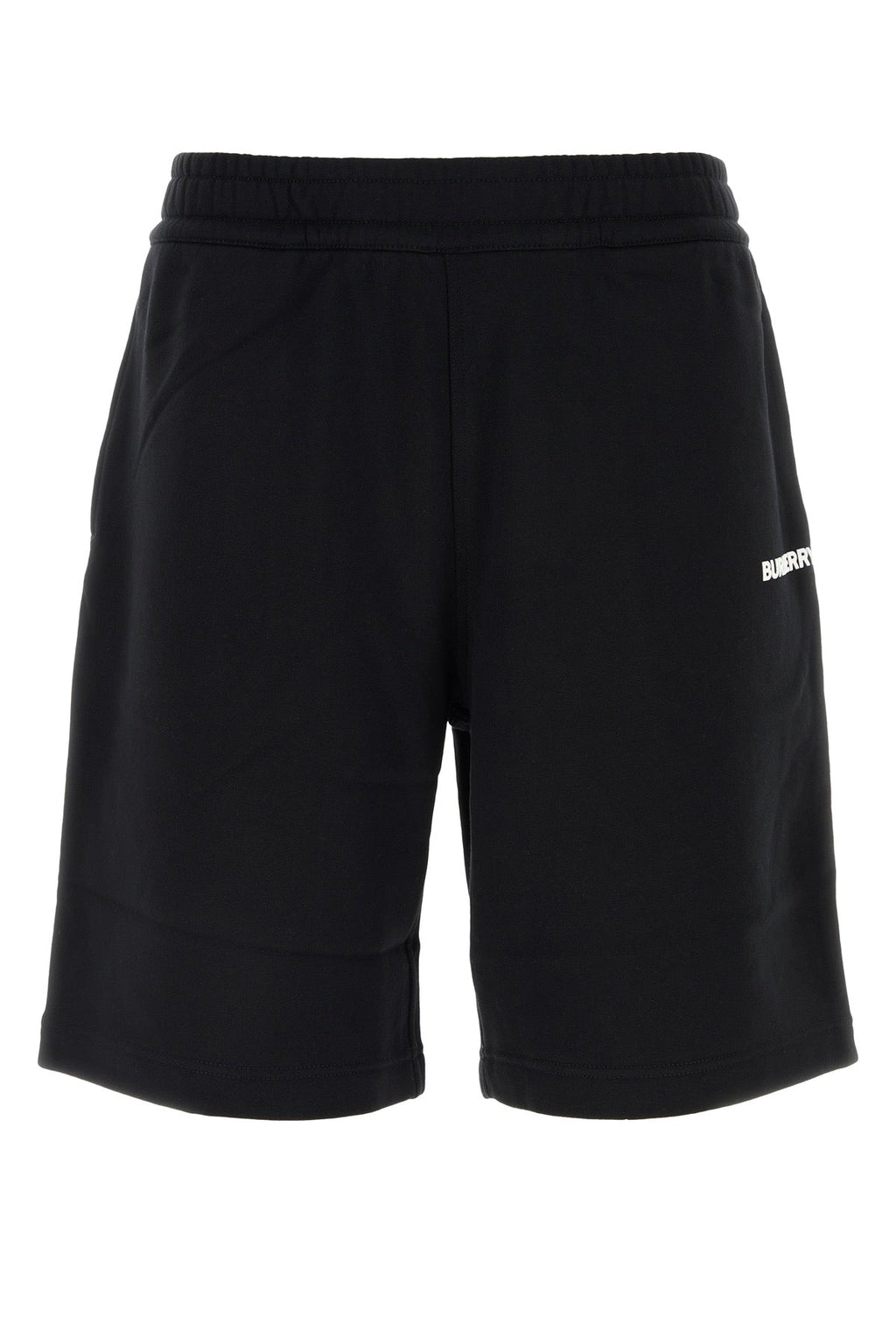 Burberry Men Black Cotton Bermuda Shorts