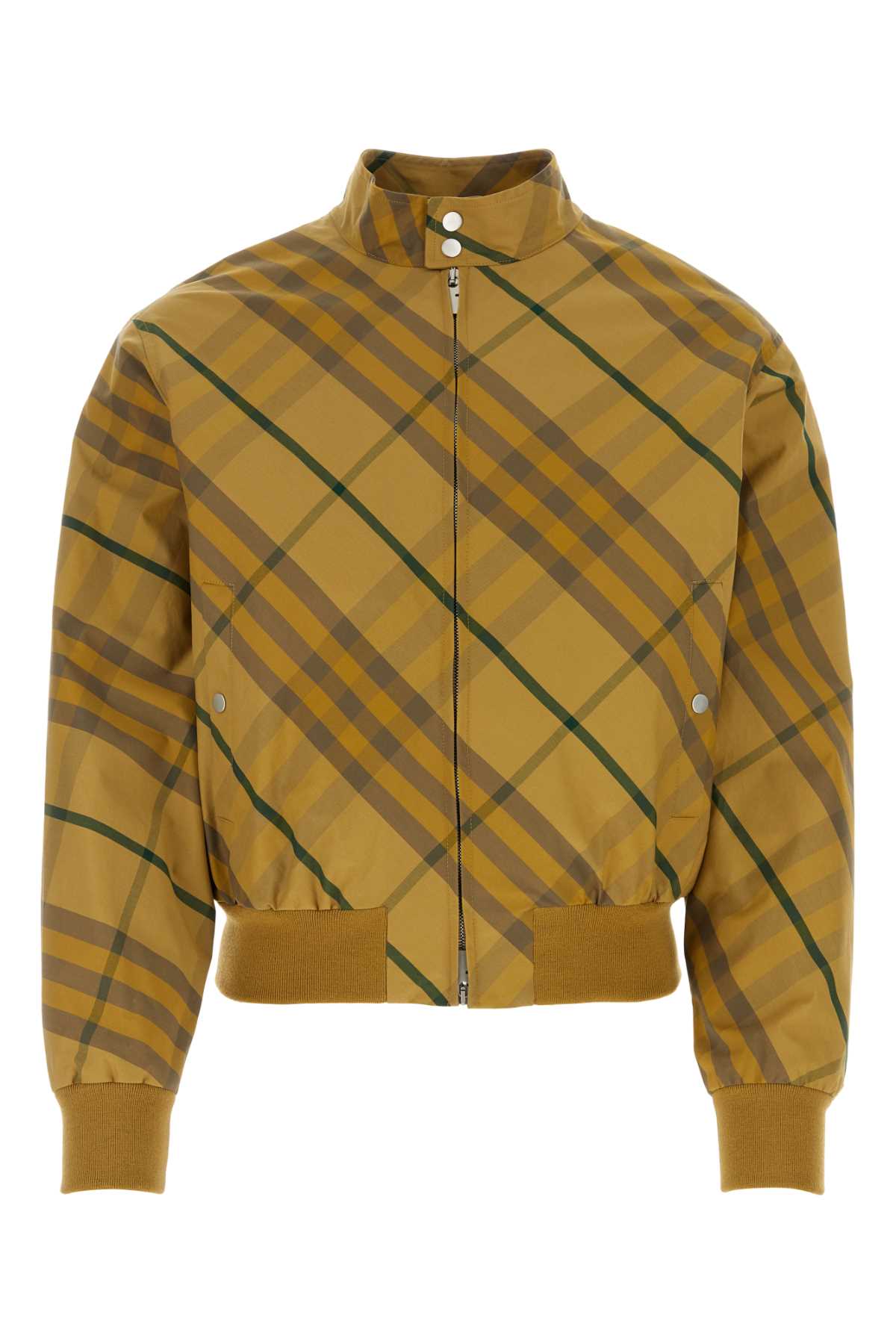 Burberry Men Embroidered Cotton Bomber Jacket