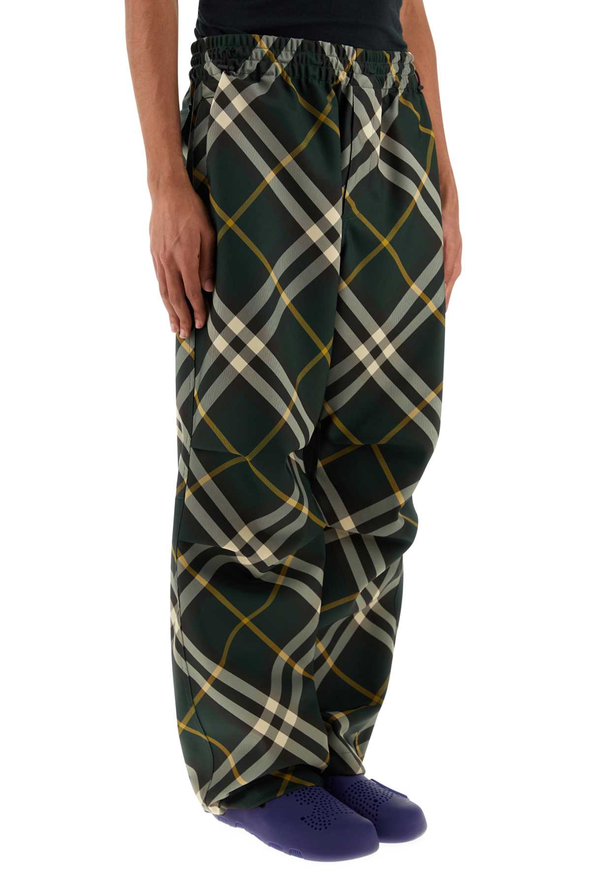 Burberry Men Embroidered Polyester Pant