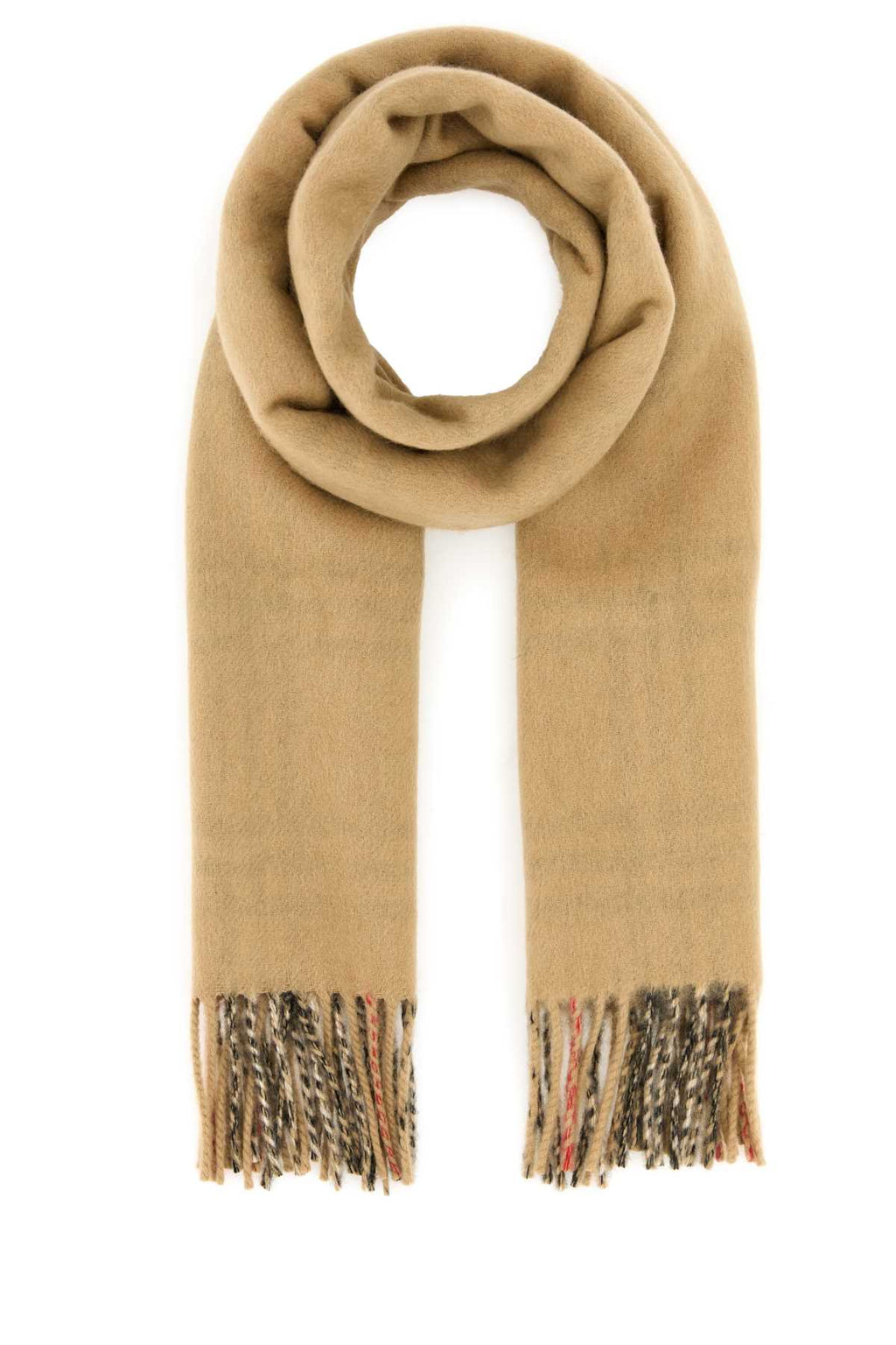 Burberry Unisex Beige Cashmere Reversible Scarf