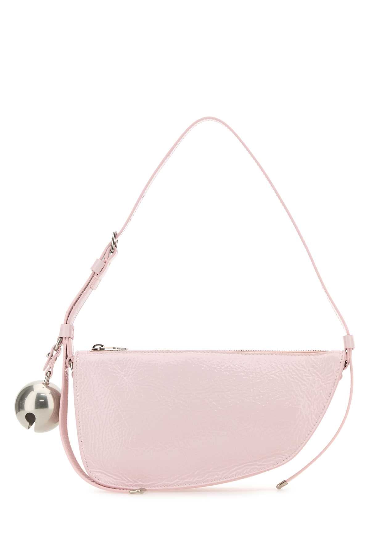 Burberry Women Pink Leather Knight Small Shoulder Bag