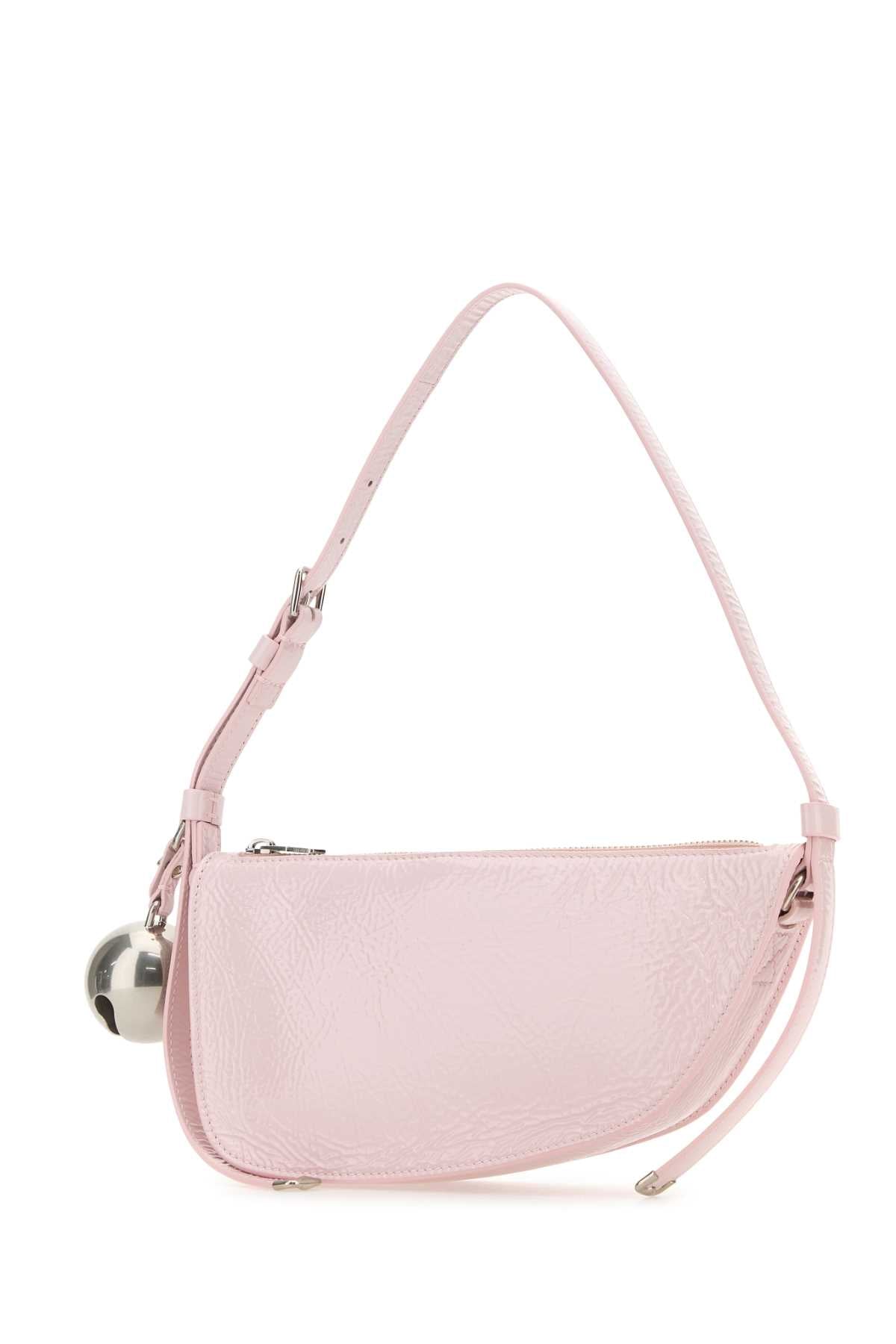 Burberry Women Pink Leather Knight Small Shoulder Bag