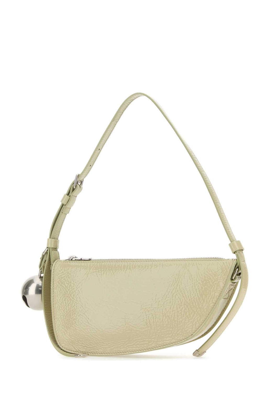 Burberry Women Pastel Green Leather Knight Small Shoulder Bag