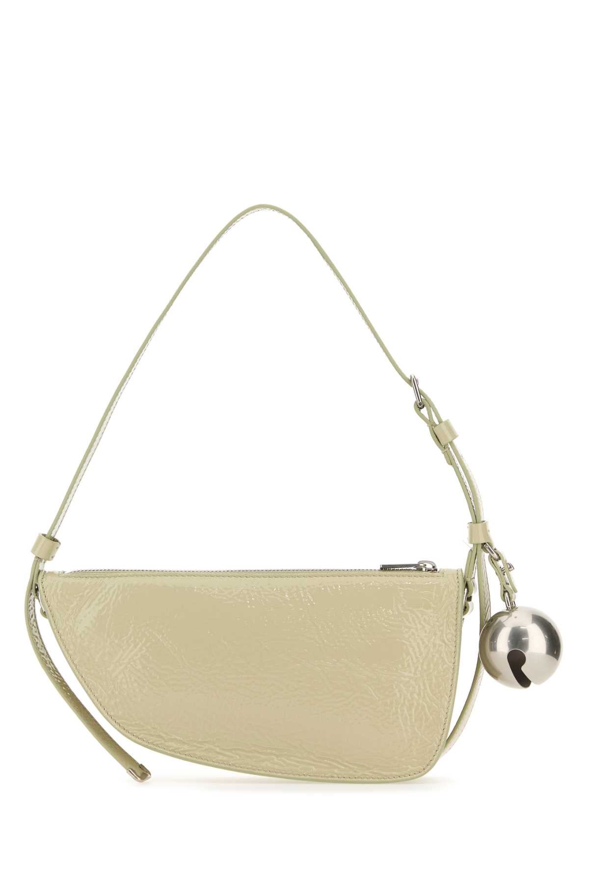 Burberry Women Pastel Green Leather Knight Small Shoulder Bag