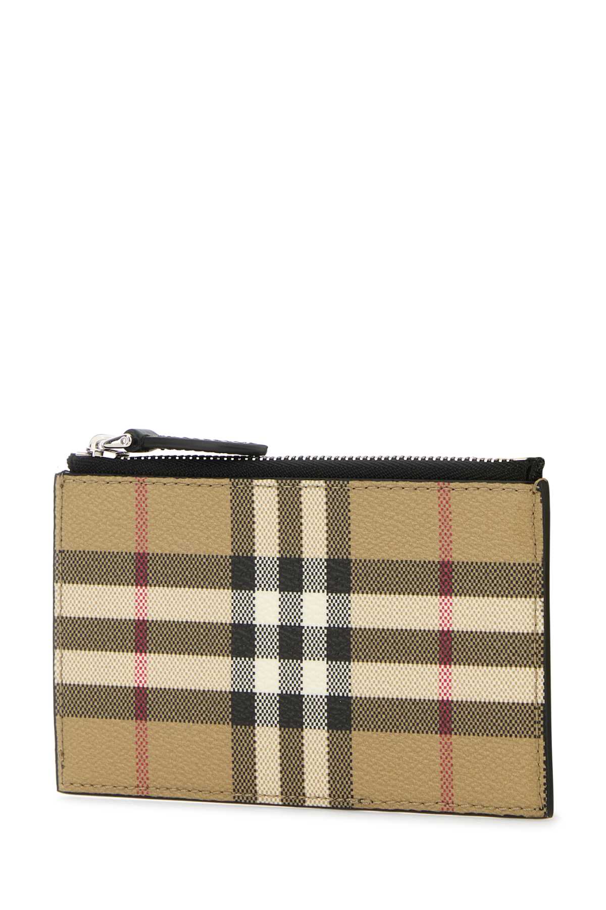 Burberry Men Printed Canvas Card Holder