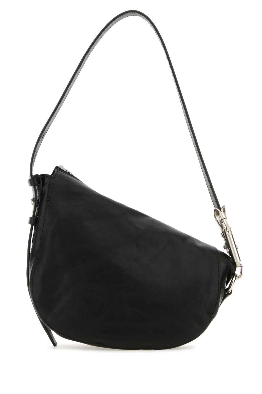 Burberry Women Black Leather Knight Small Shoulder Bag