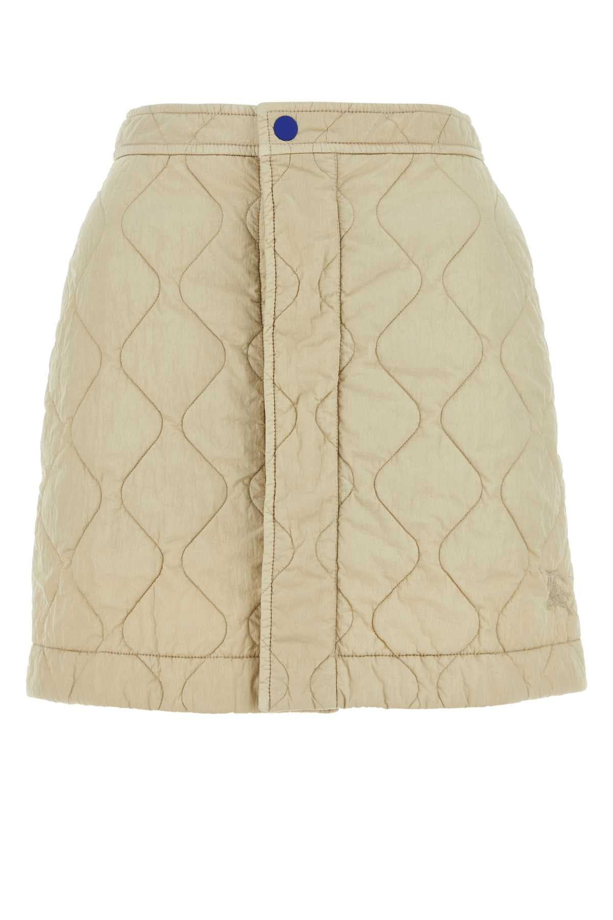 Burberry Women Sand Nylon Mini Skirt