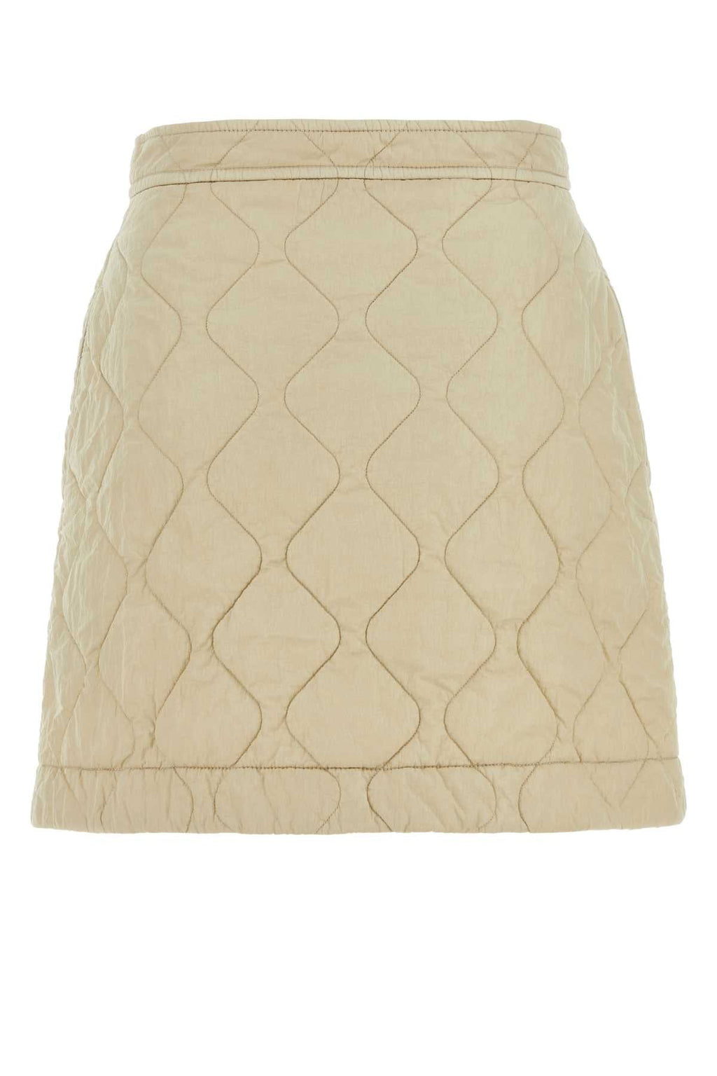 Burberry Women Sand Nylon Mini Skirt