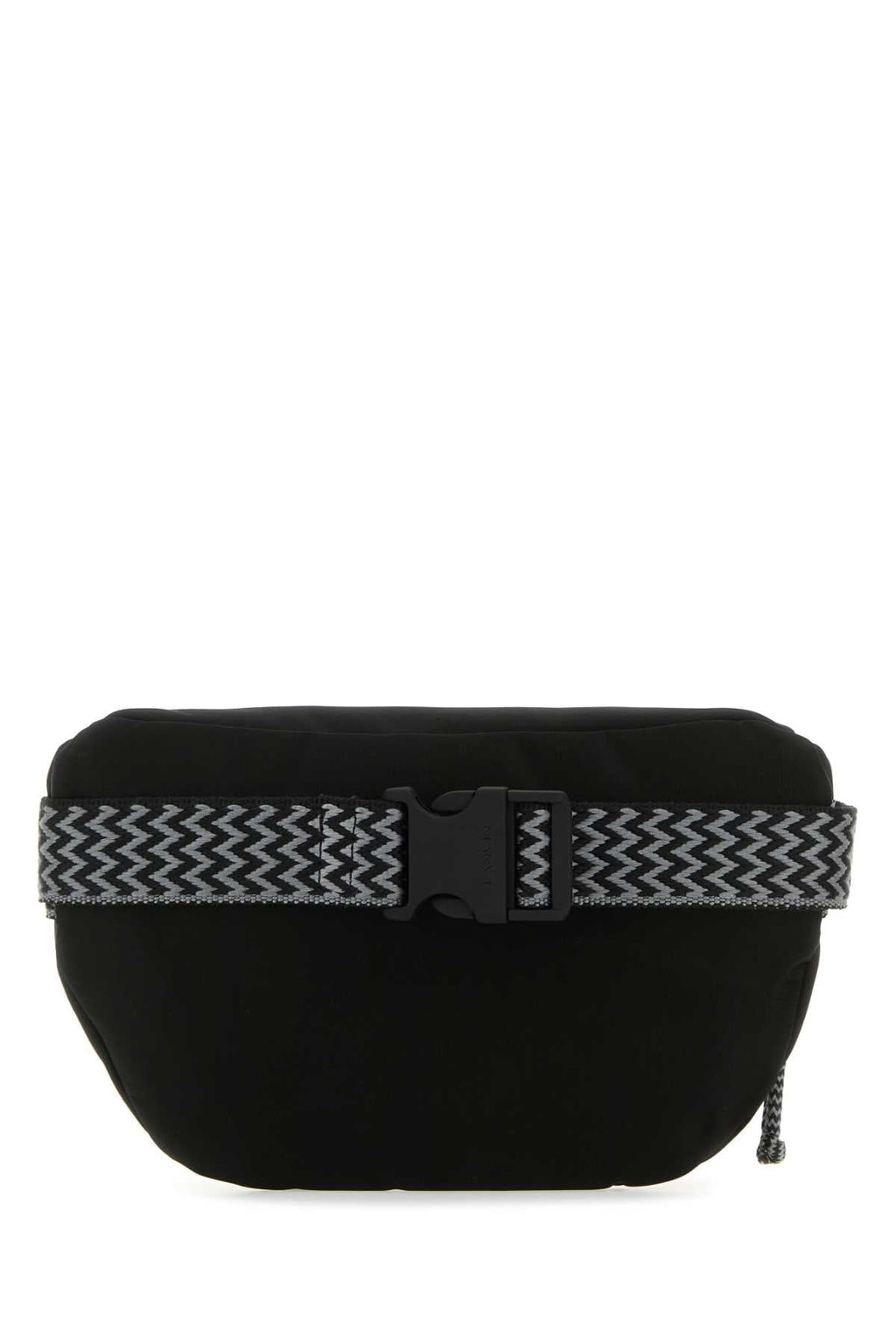 Lanvin Men Black Nylon Curb Belt Bag