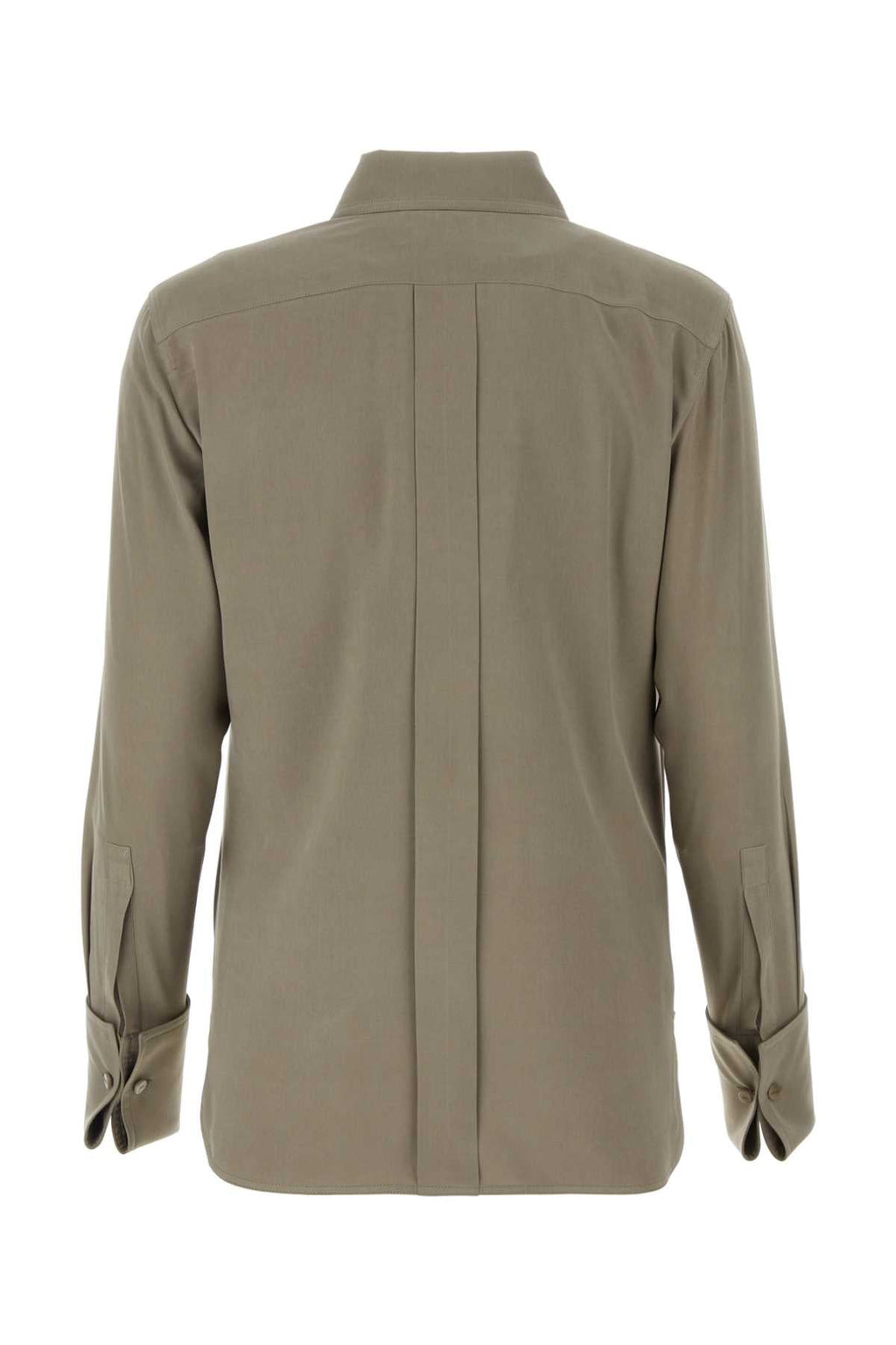 Max Mara Women Dove Grey Silk Candia Shirtâ