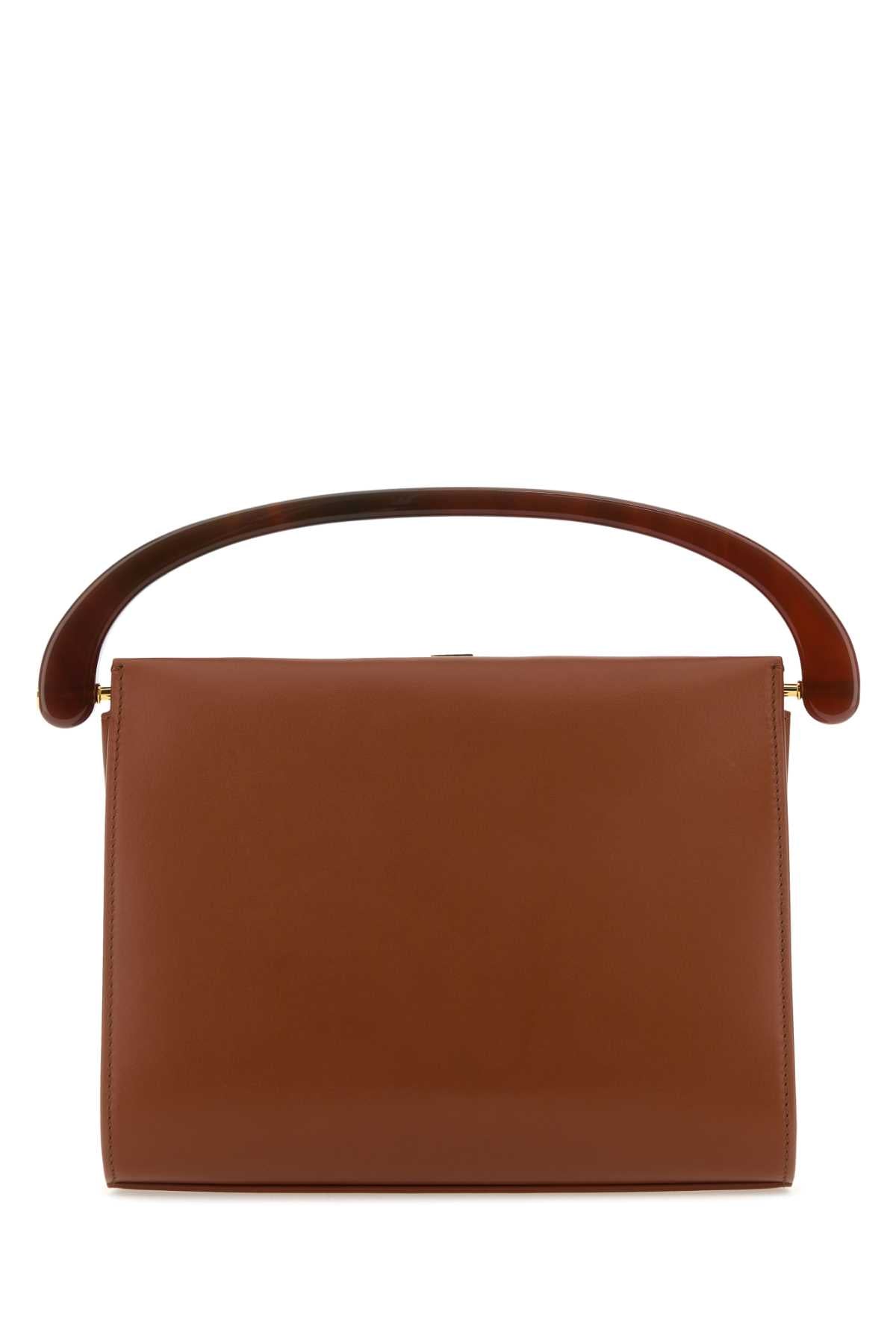Dries Van Noten Women Caramel Leather Handbag