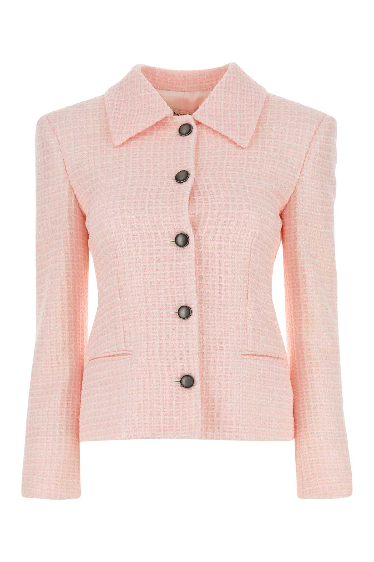Alessandra Rich Women Light Pink Tweed Blazer